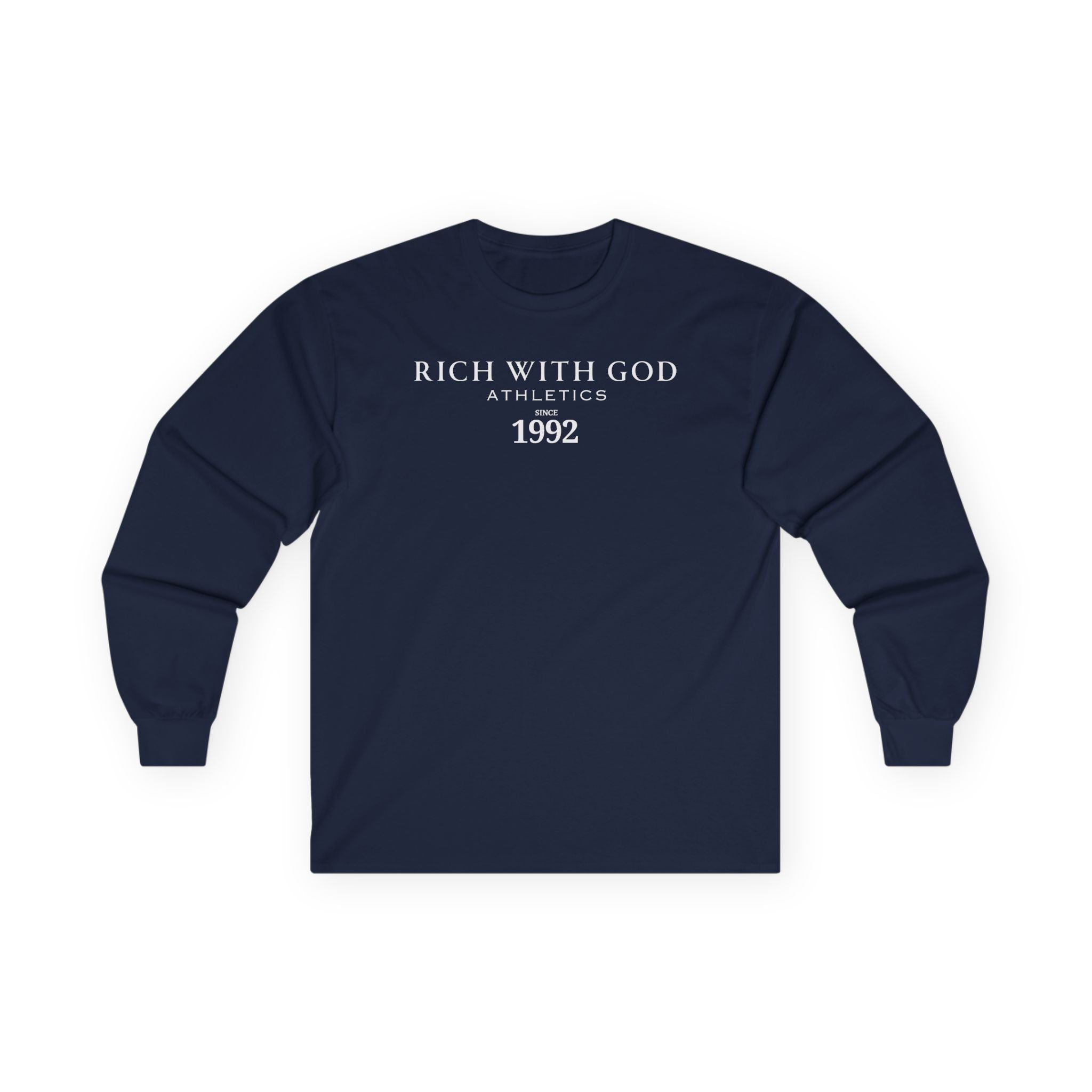 Rich With God Athletics Long Sleeve Tee