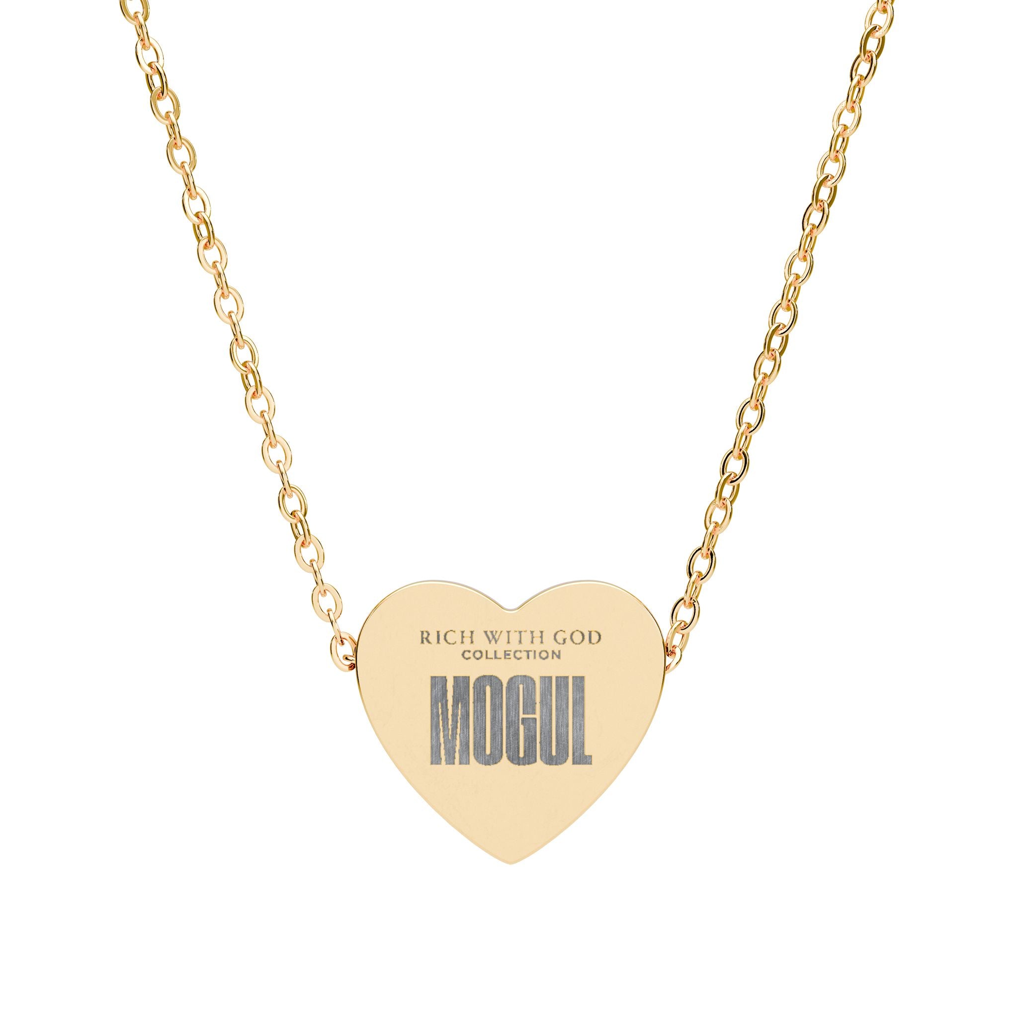 Mogul Heart Necklace (Engraving)