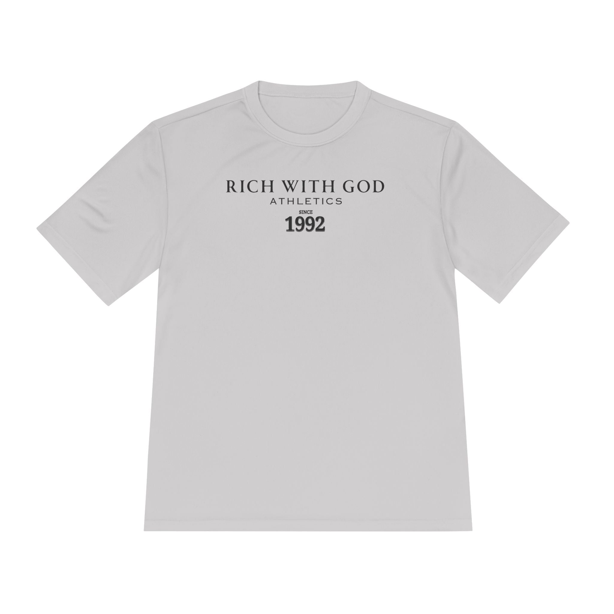 Rich With God Athletics Unisex Moisture Wicking Tee