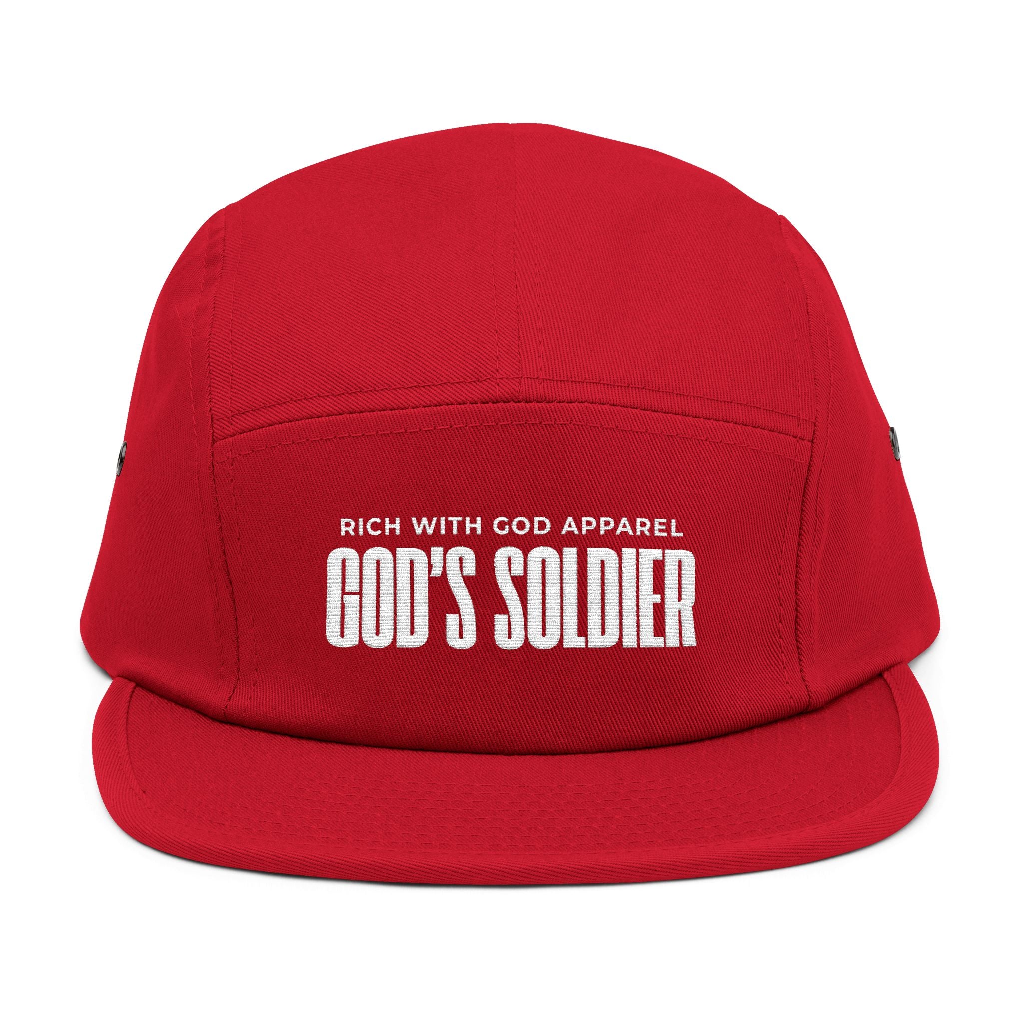 God's Soldier 5 Panel Cap (Embroidery)