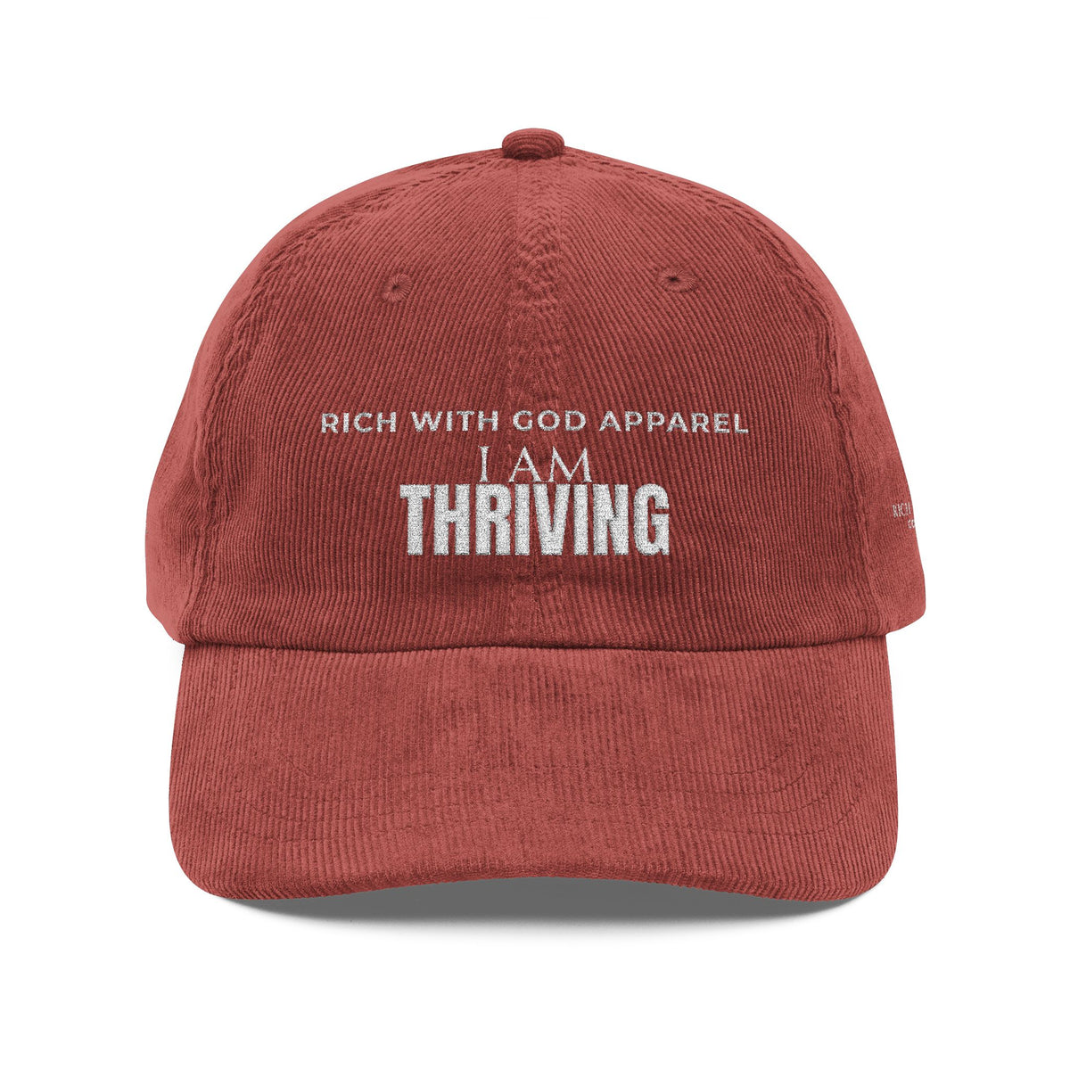 I Am Thriving Vintage Corduroy Cap (Embroidery)