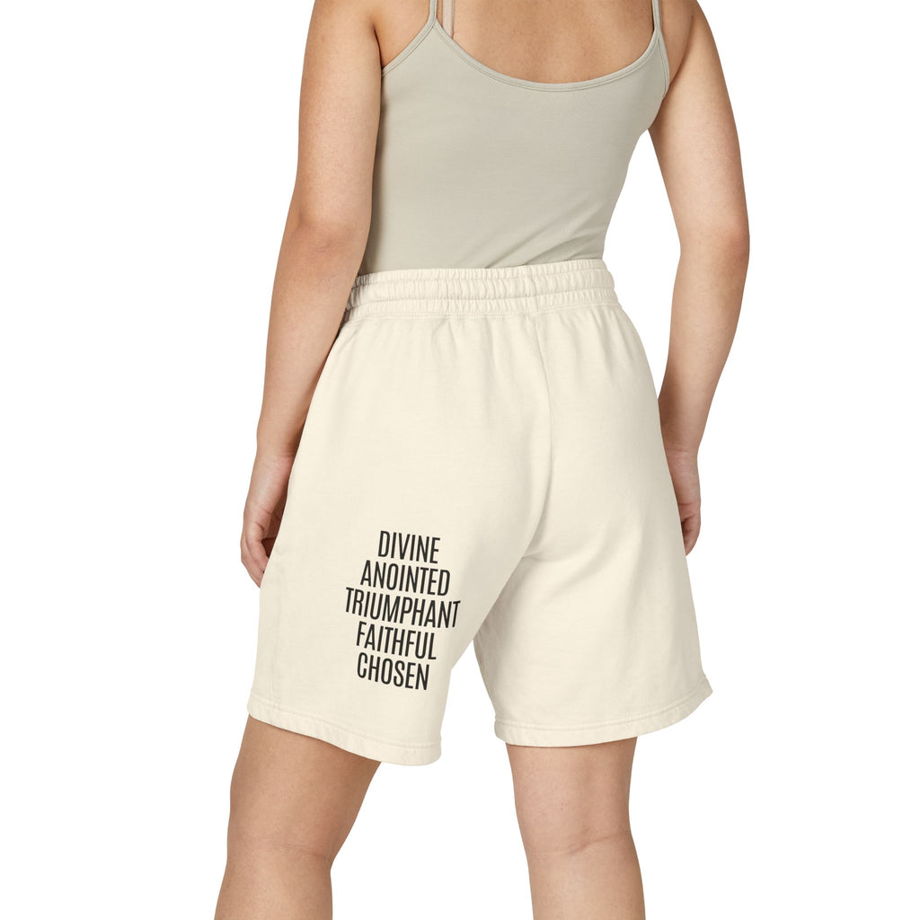 Rich With God Matthew 6:33 Unisex Garment-Dyed Lightweight Fleece Sweat Shorts