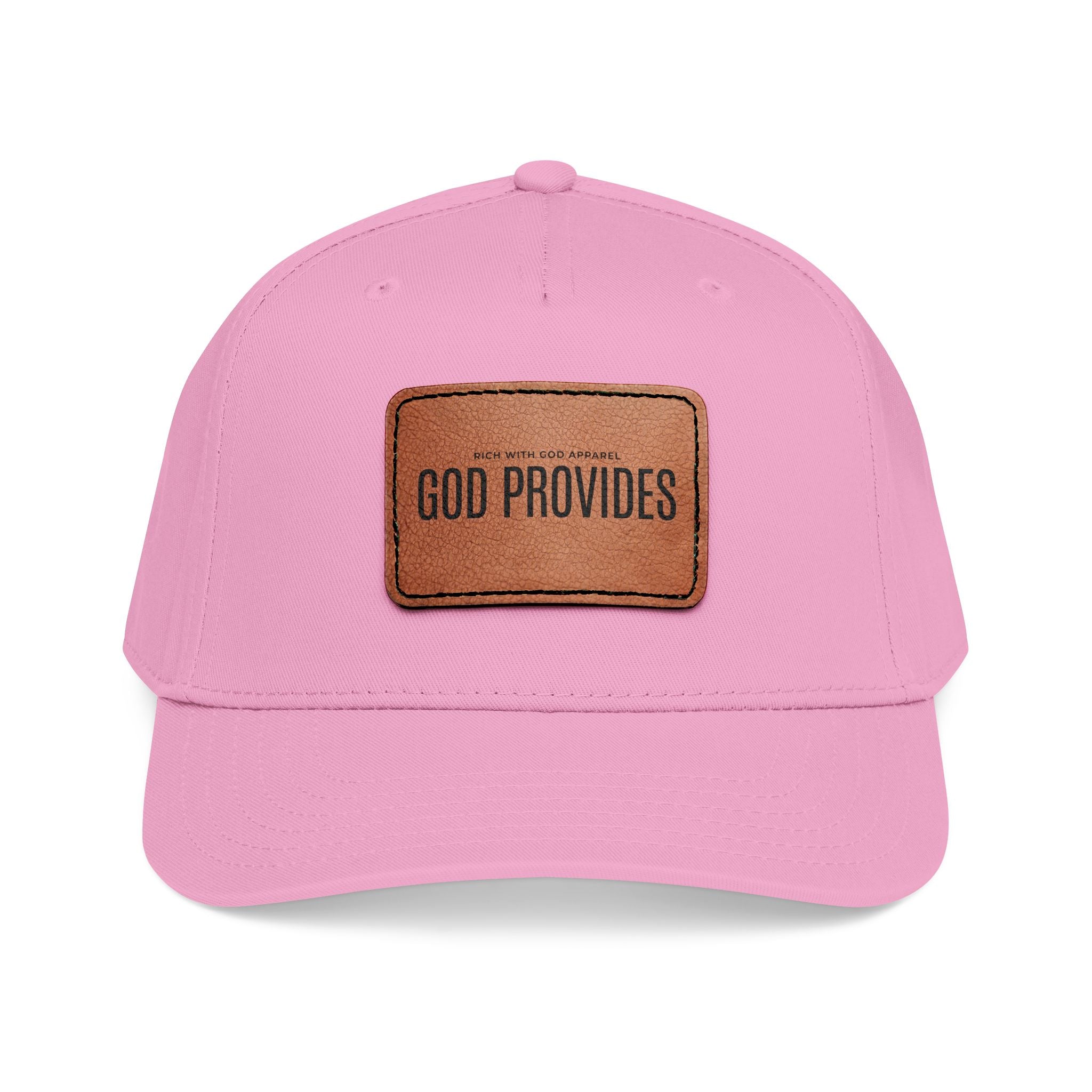 God Provides Leather Patch Baseball Cap
