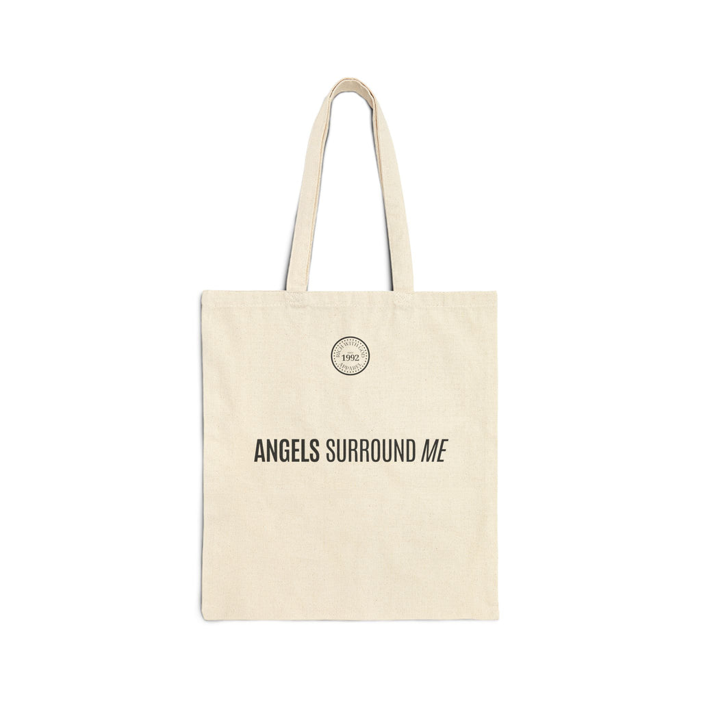 Divine Mob Beige Cotton Canvas Tote Bag