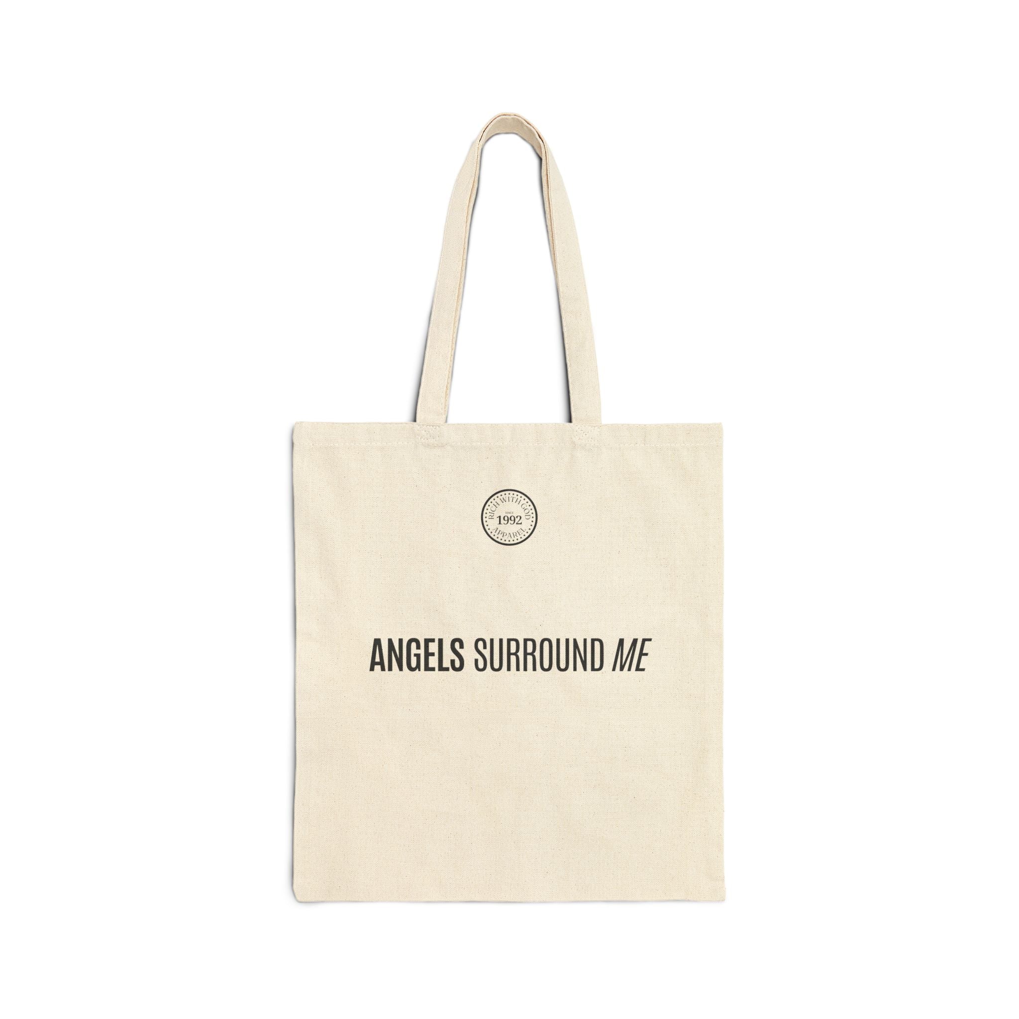 Divine Mob Beige Cotton Canvas Tote Bag