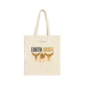 Earth Angel Beige Cotton Canvas Tote Bag