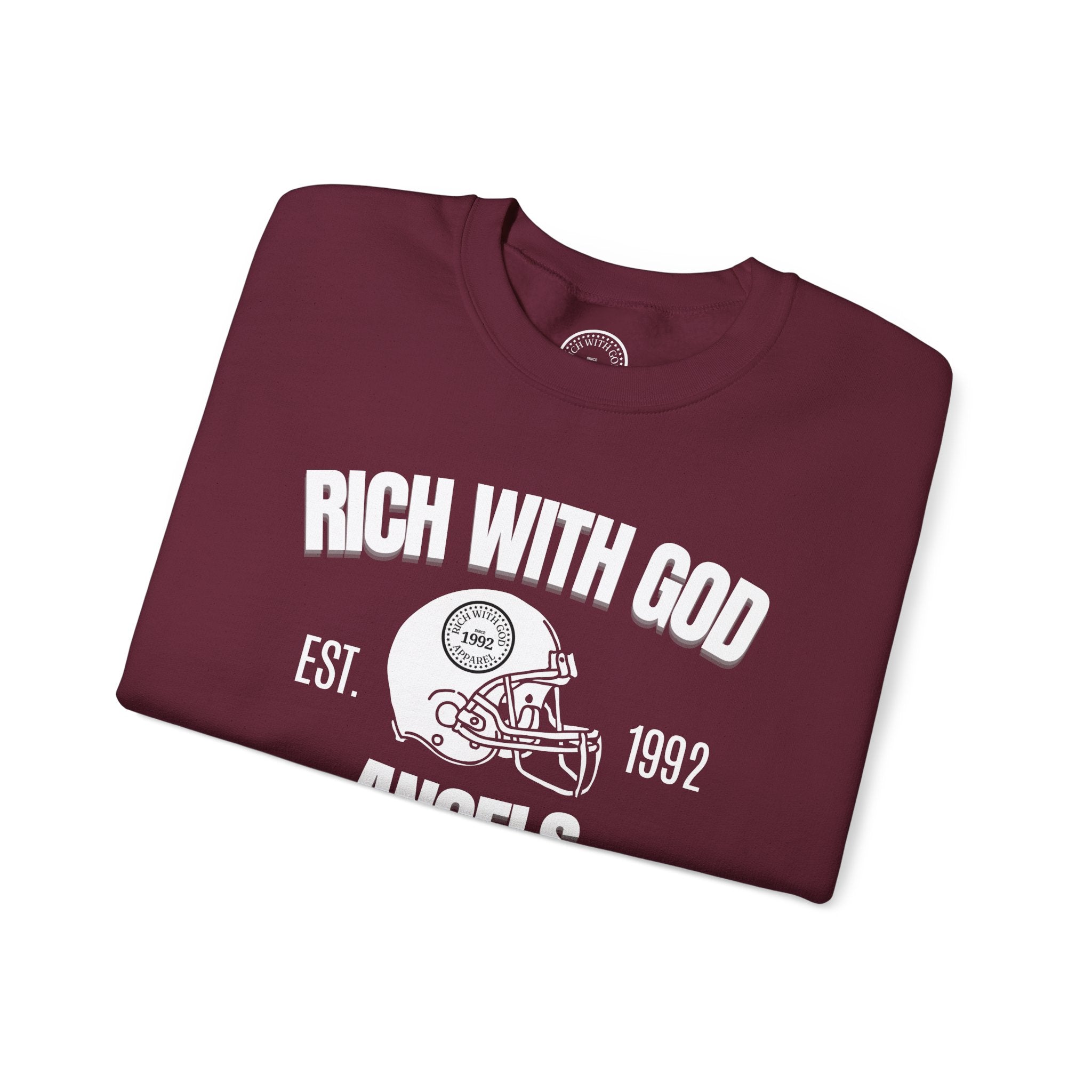 Rich With God Angels Crewneck Sweatshirt