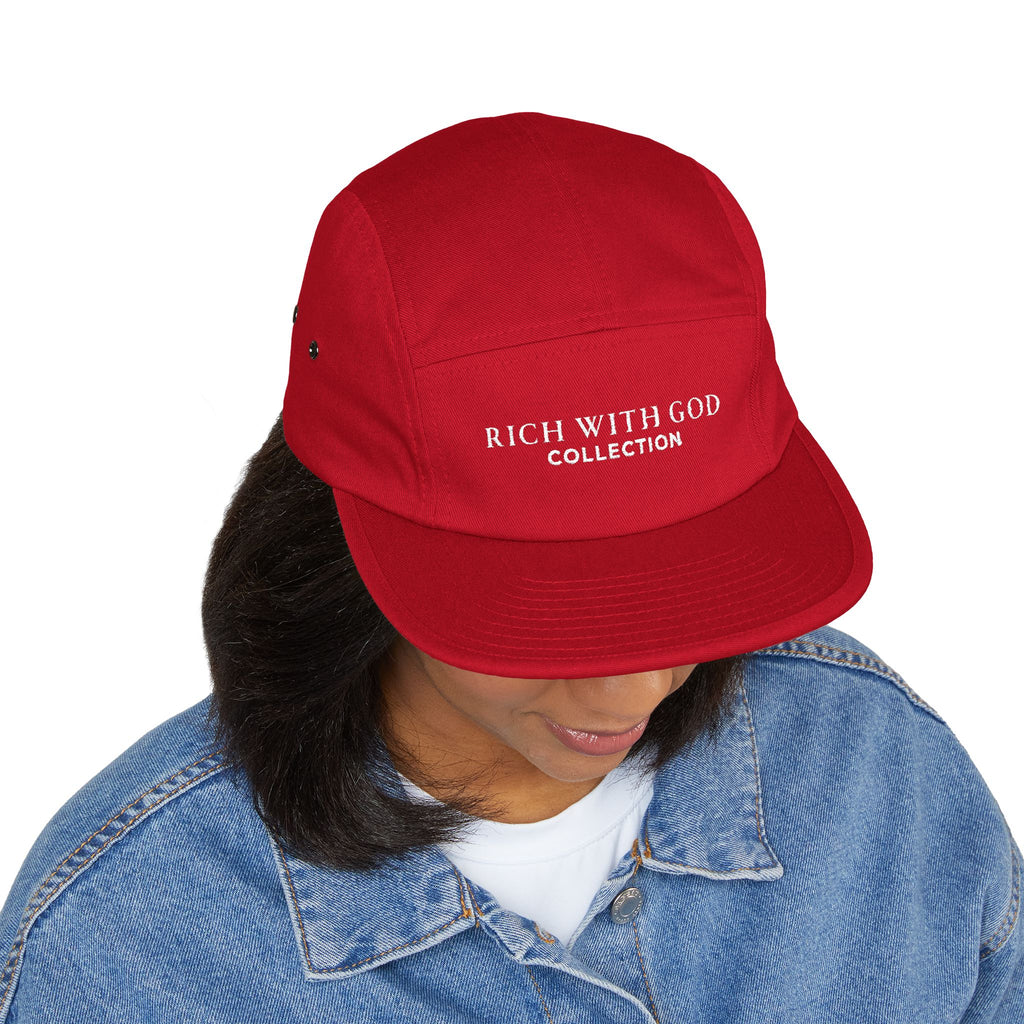 Rich With God Collection 5 Panel Cap (Embroidery)
