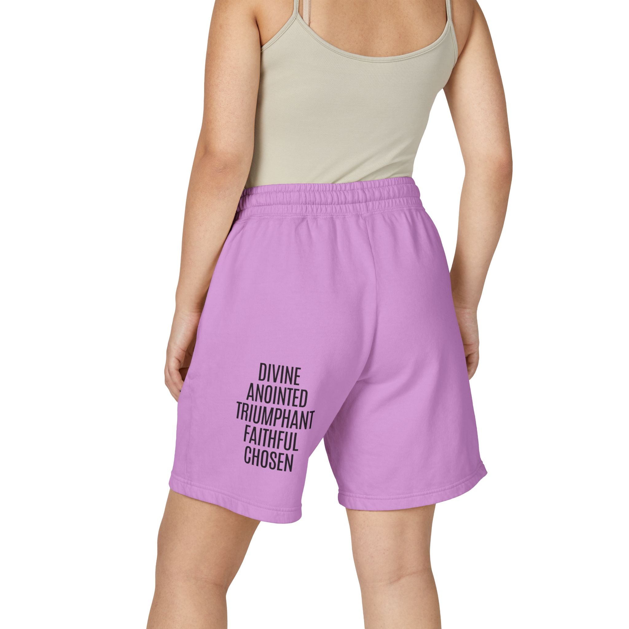 Rich With God Matthew 6:33 Unisex Garment-Dyed Lightweight Fleece Sweat Shorts