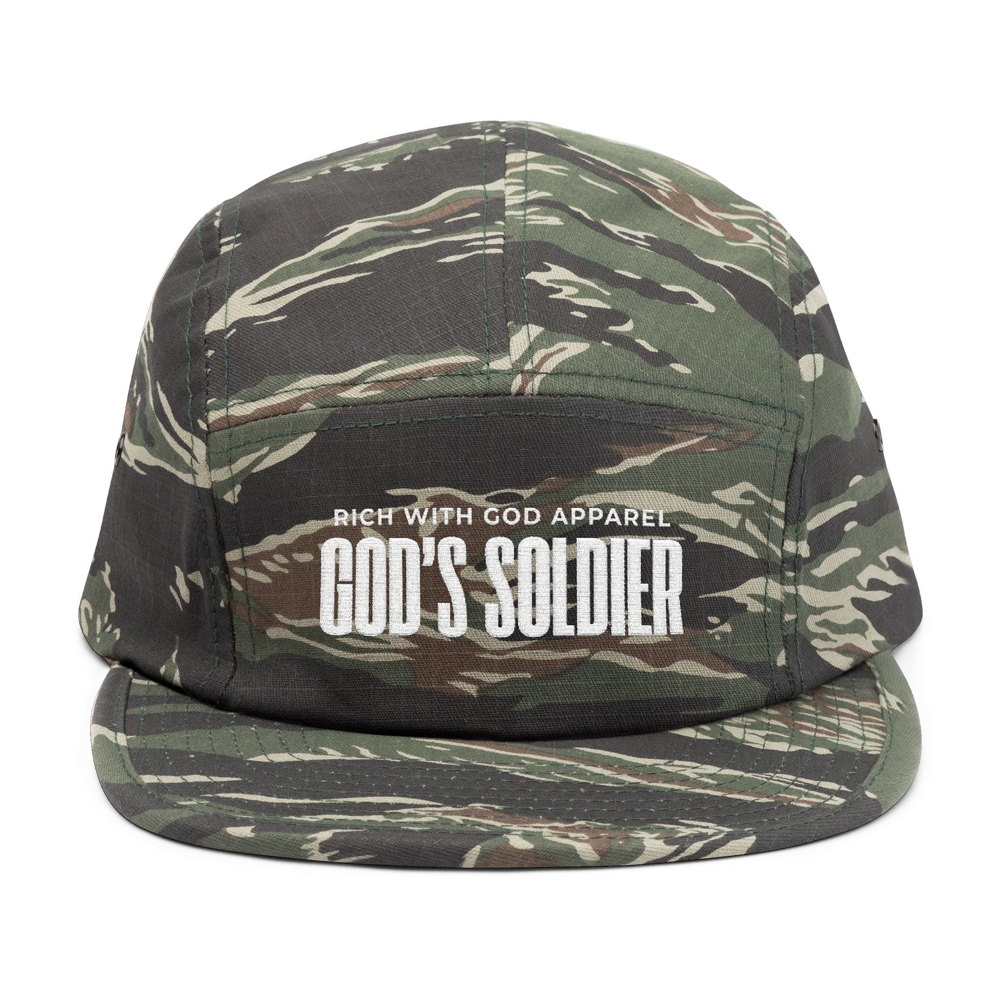 God's Soldier 5 Panel Cap (Embroidery)