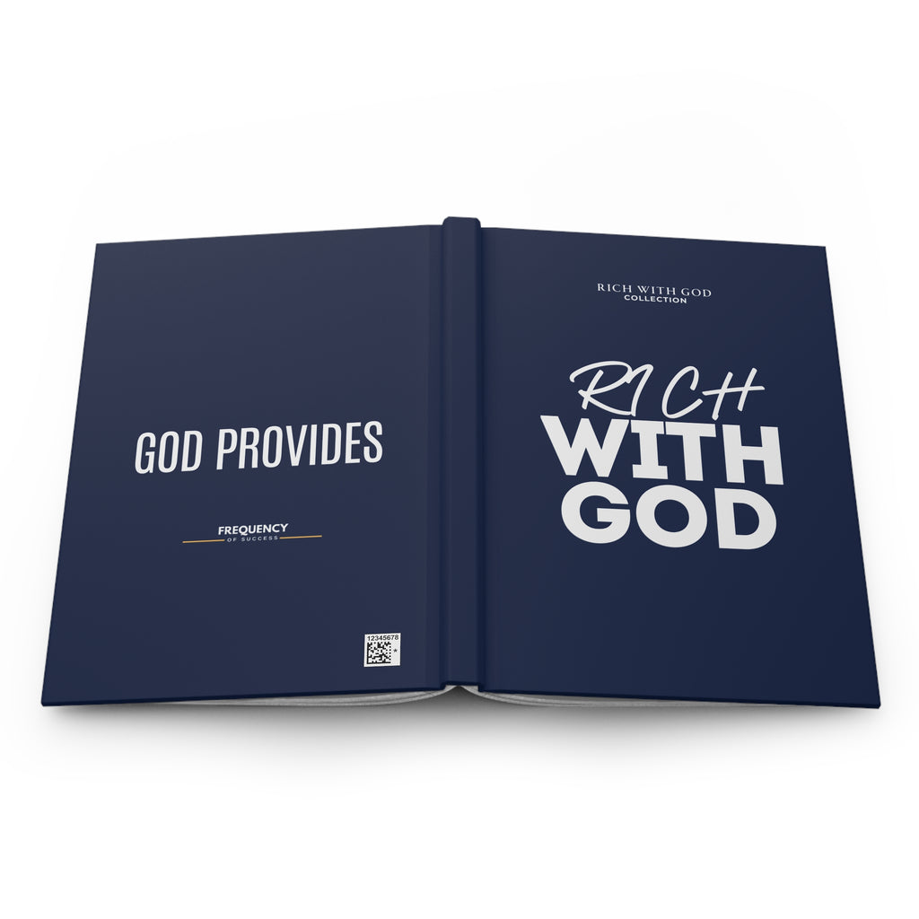 Rich With God Hardcover Journal Matte (Navy)