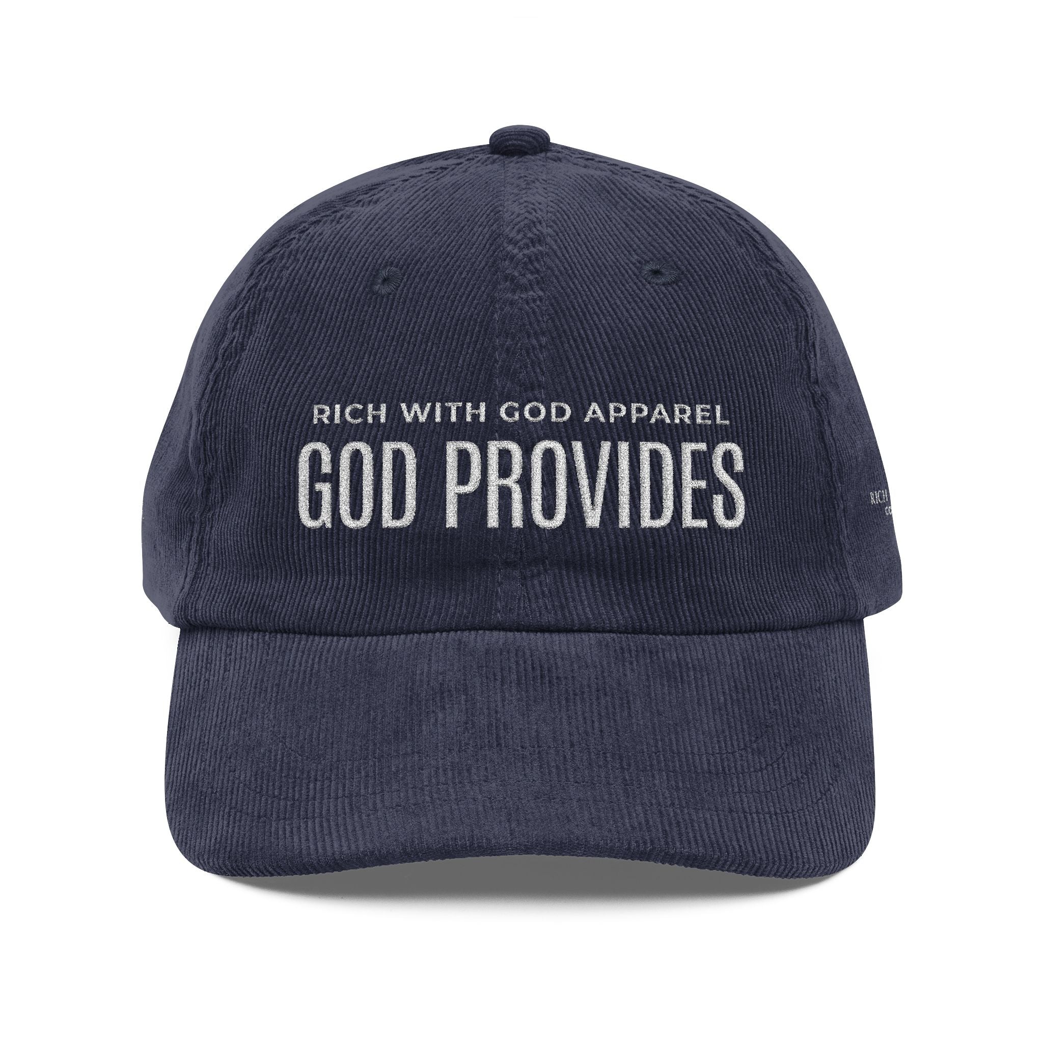 God Provides Vintage Corduroy Cap (Embroidery)