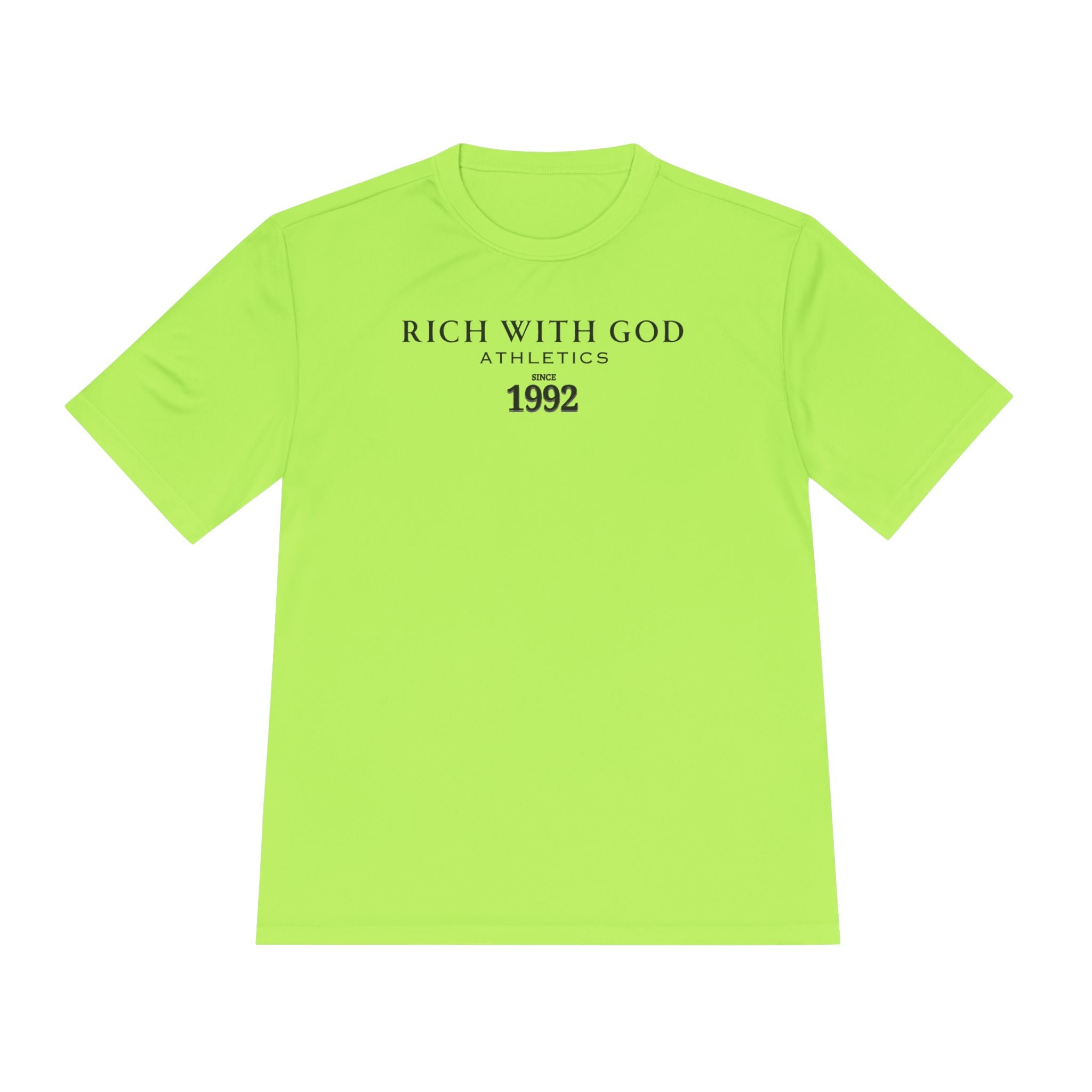 Rich With God Athletics Unisex Moisture Wicking Tee