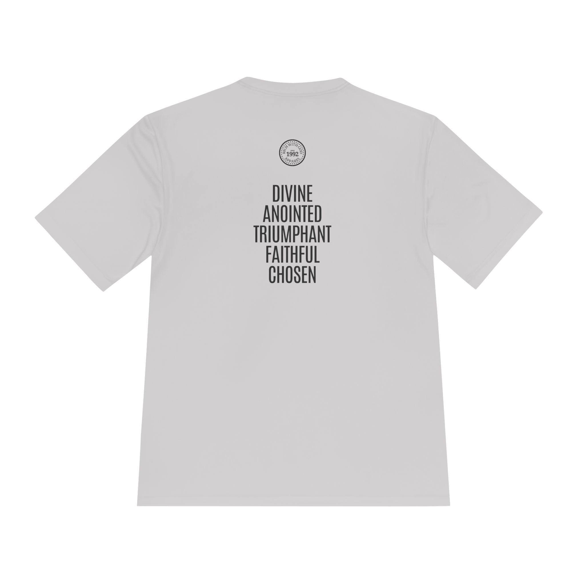 Rich With God Athletics Unisex Moisture Wicking Tee