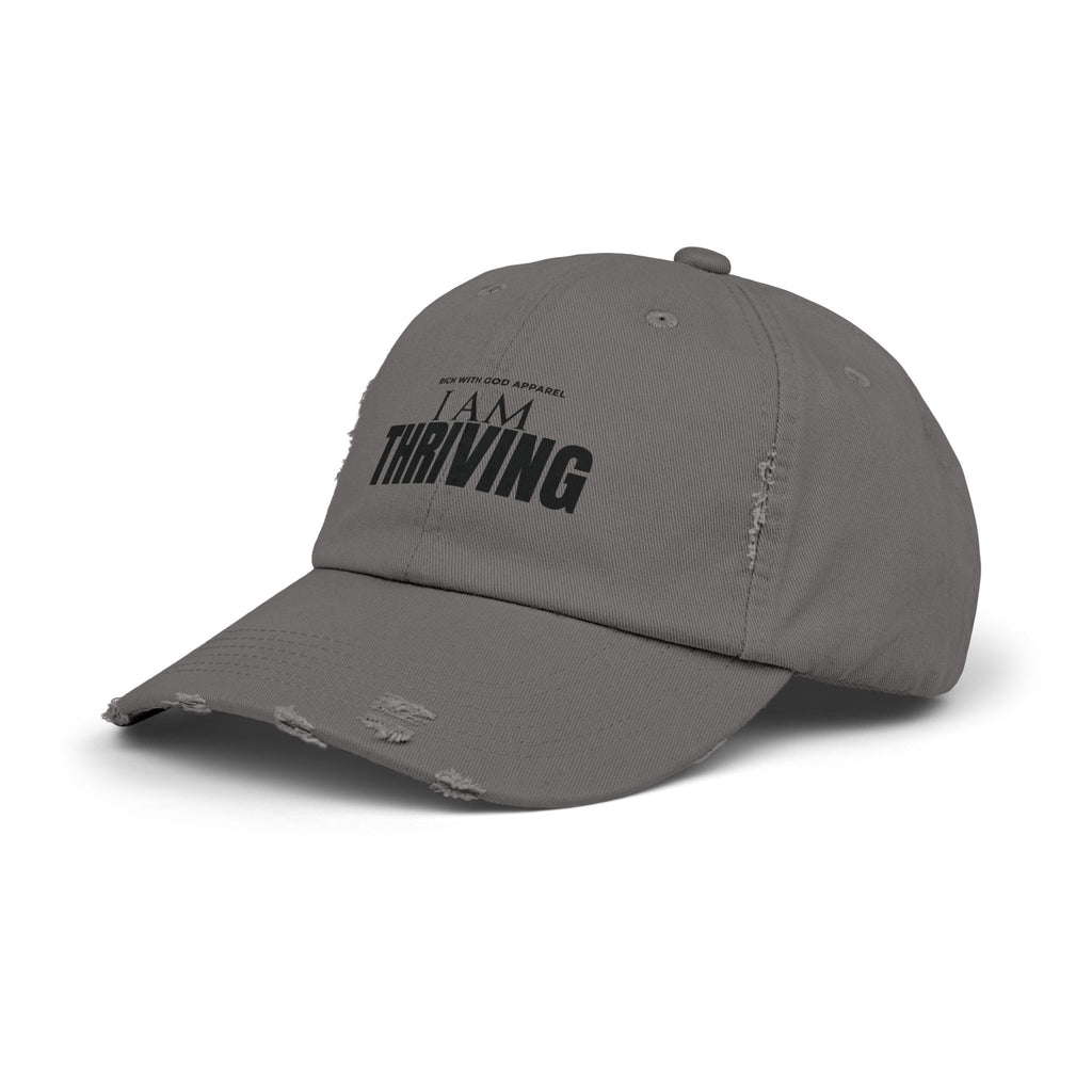 I Am Thriving Unisex Distressed Cap