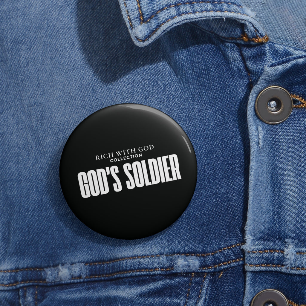"God's Soldier" Pin Button