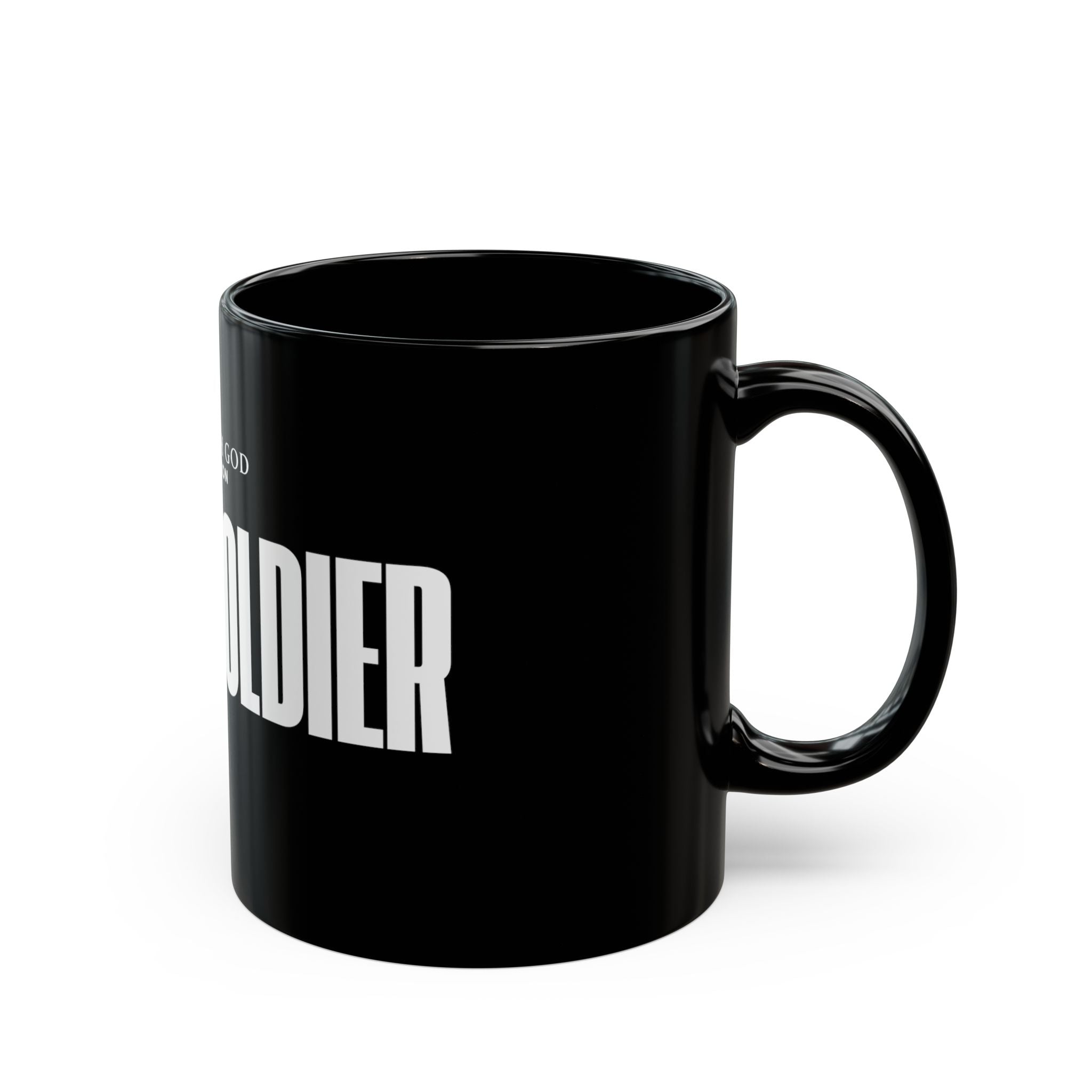 God's Soldier Black Mug (11oz, 15oz)