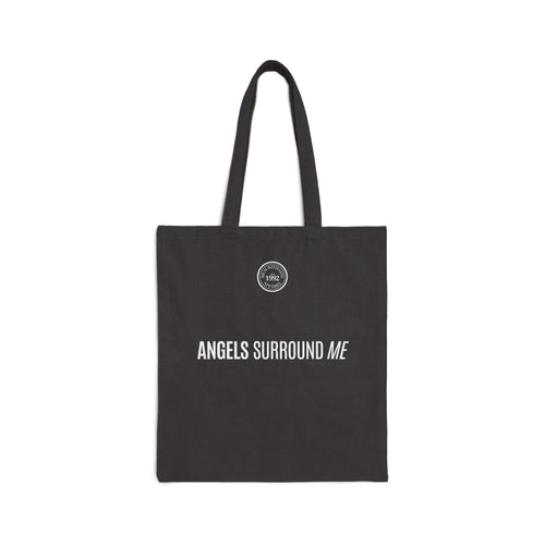 Divine Mob Black Cotton Canvas Tote Bag