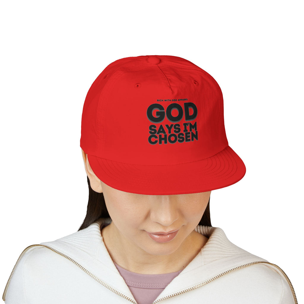 God Says I'm Chosen Surf Cap Snapback