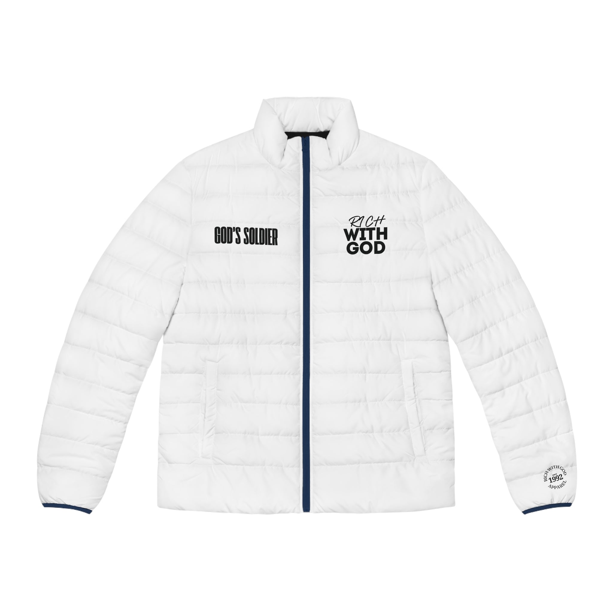 Rich With God Men's Puffer Jacket