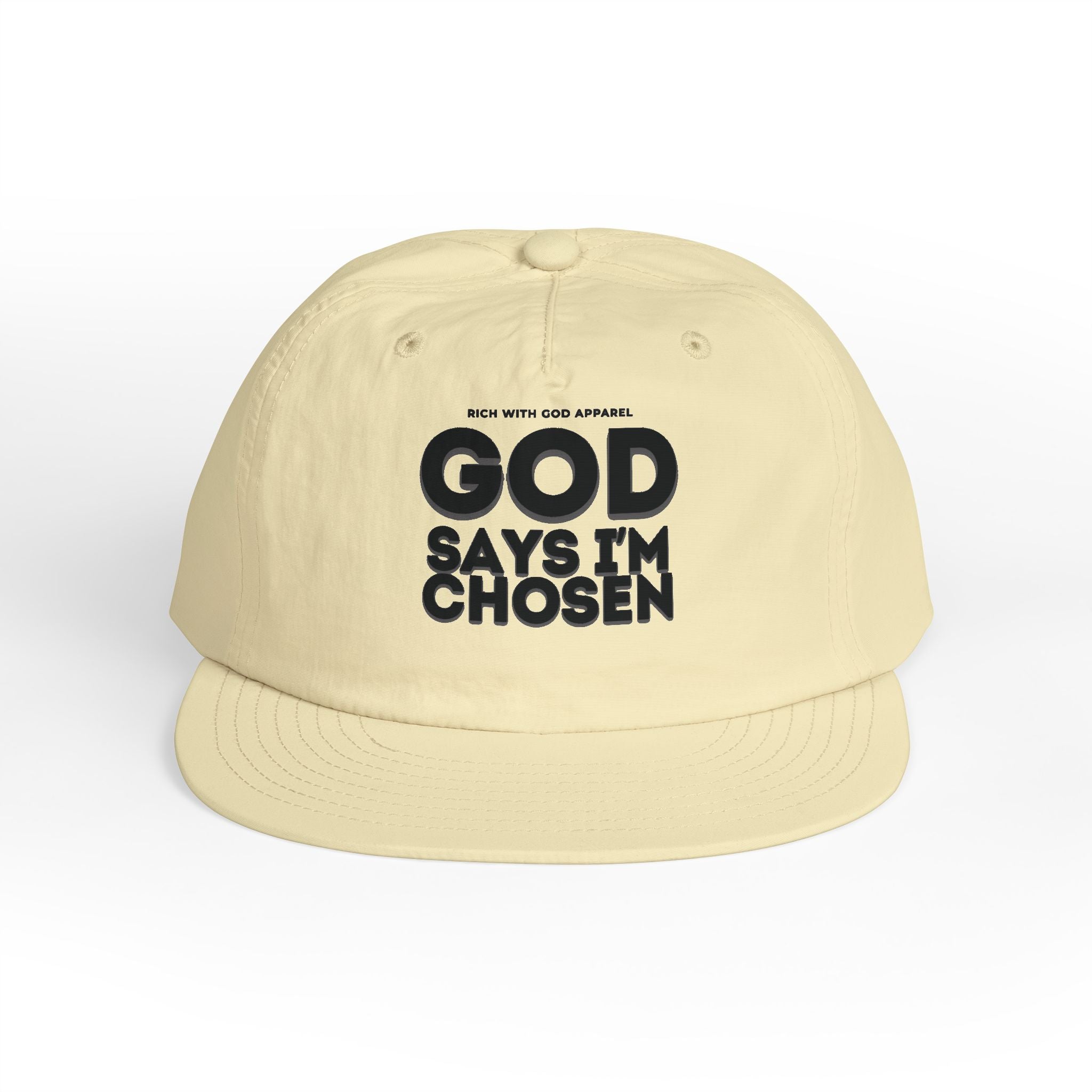 God Says I'm Chosen Surf Cap Snapback