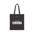 I Am Thriving Beige Cotton Canvas Tote Bag
