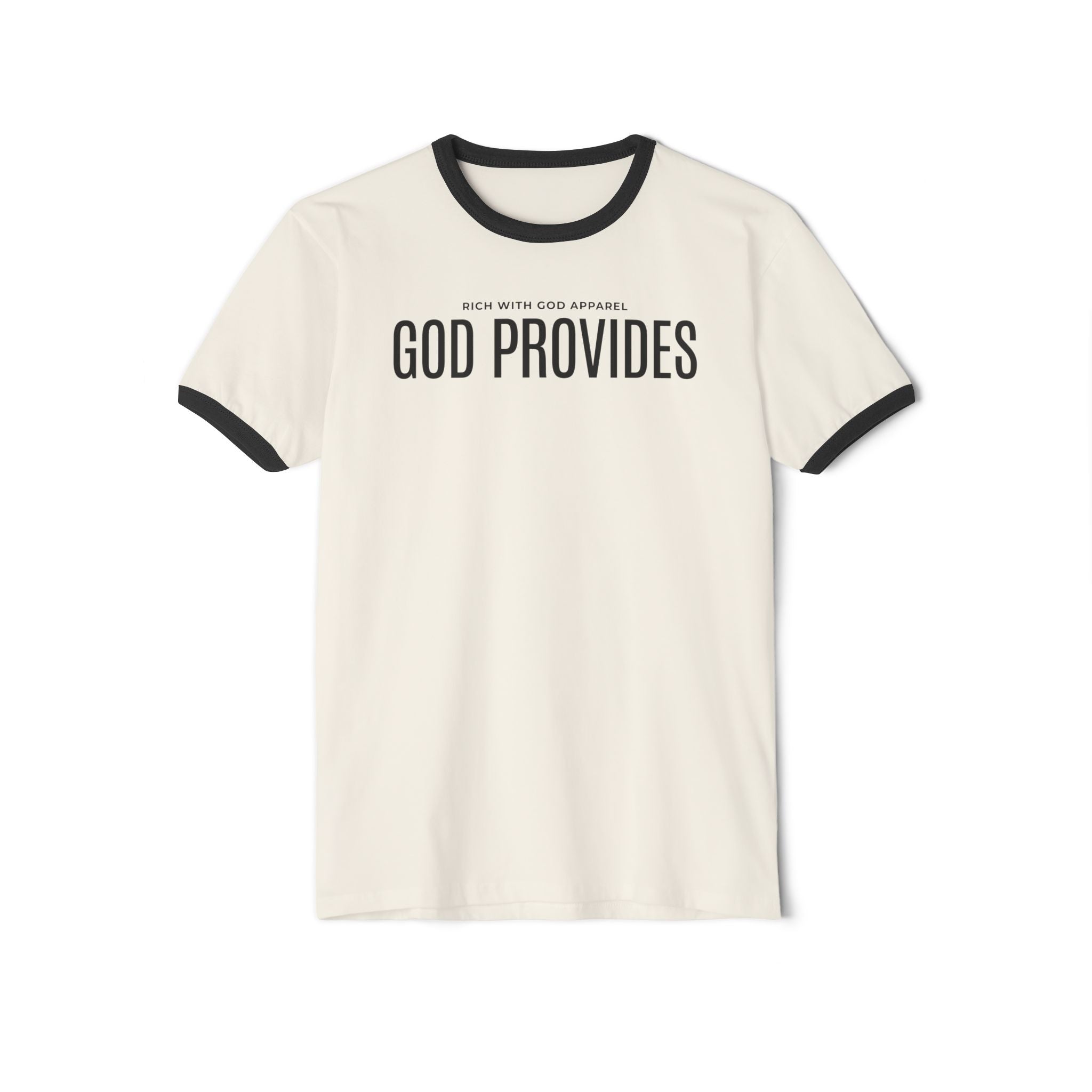 God Provides Unisex Cotton Ringer T-Shirt