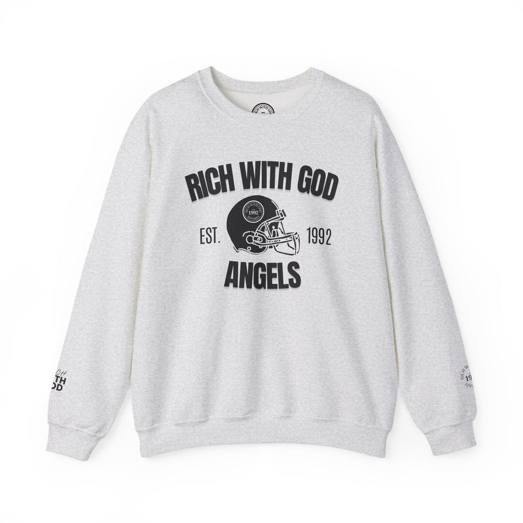 Rich With God Angels Crewneck Sweatshirt