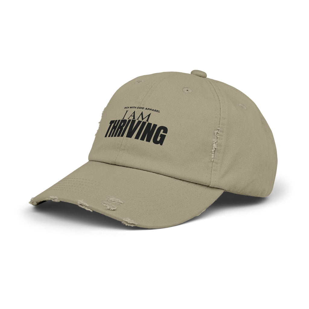 I Am Thriving Unisex Distressed Cap