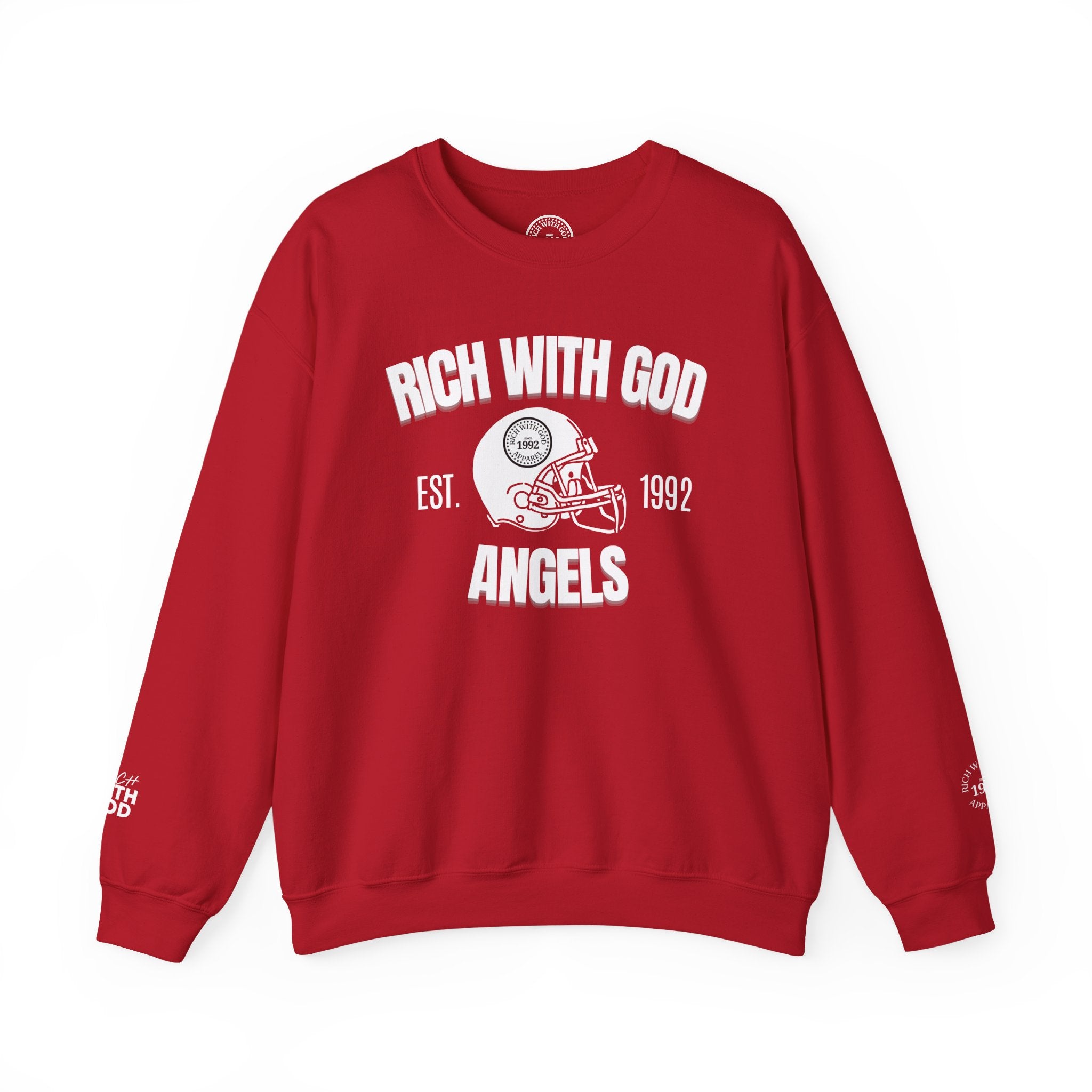 Rich With God Angels Crewneck Sweatshirt