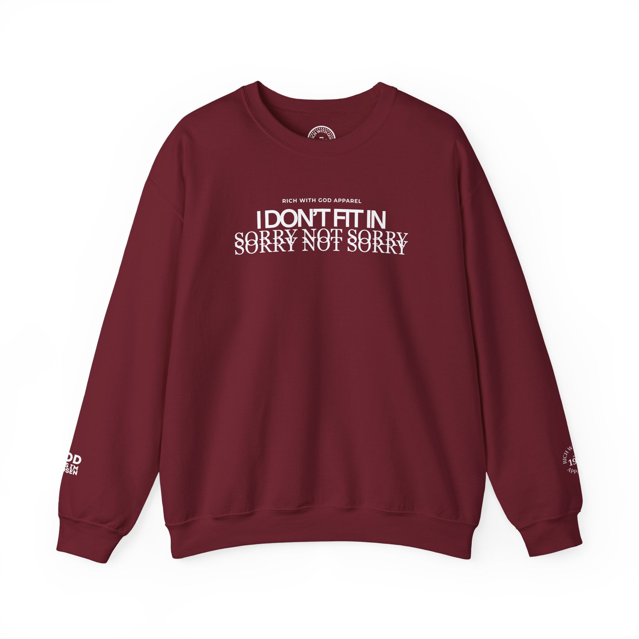 I Don't Fit In Crewneck Sweatshirt