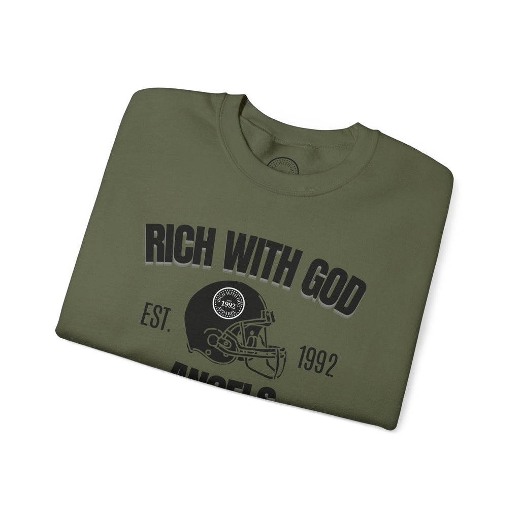 Rich With God Angels Crewneck Sweatshirt