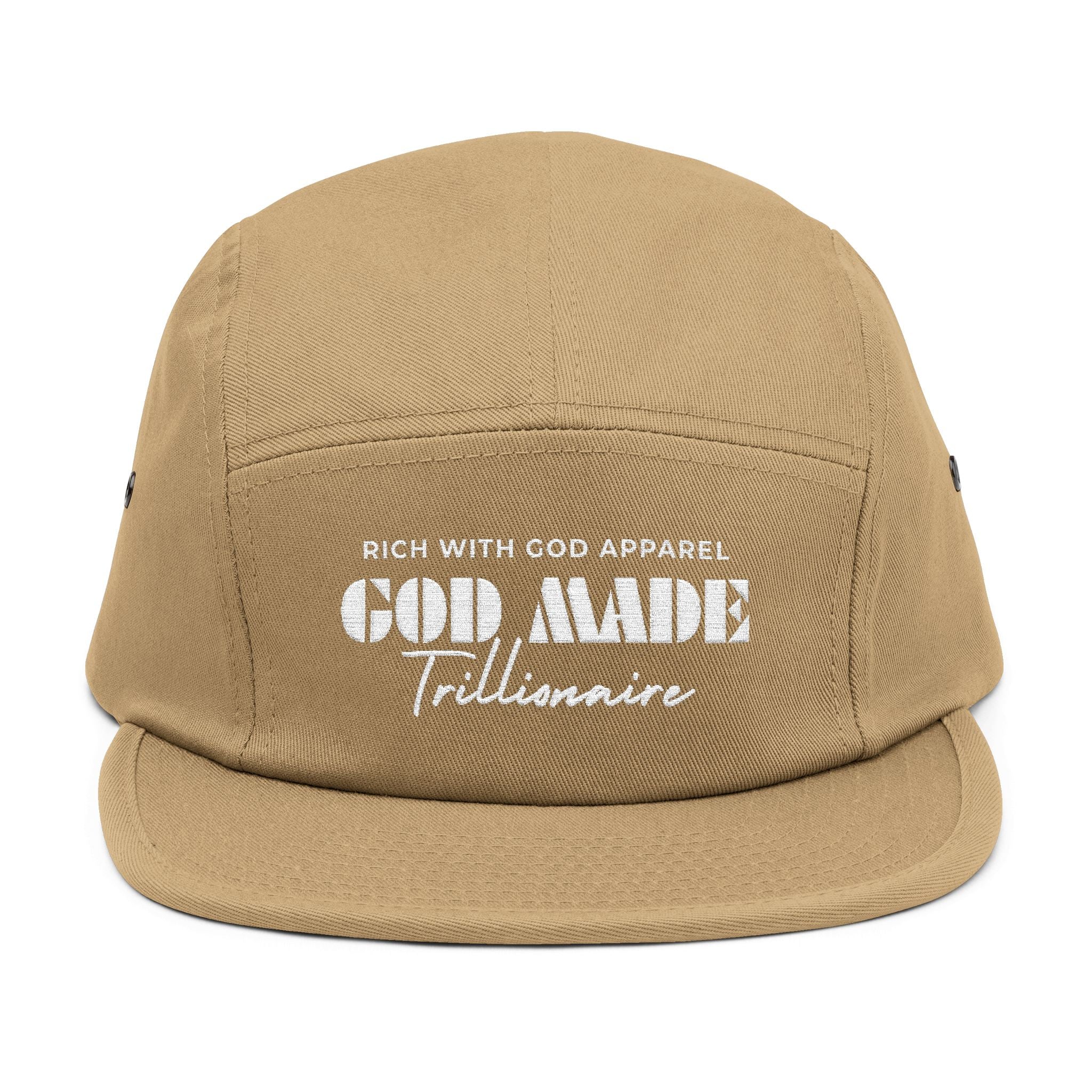 God Made Trillionaire 5 Panel Cap (Embroidery)