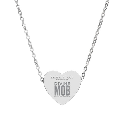 Divine Mob Heart Necklace (Engraving)