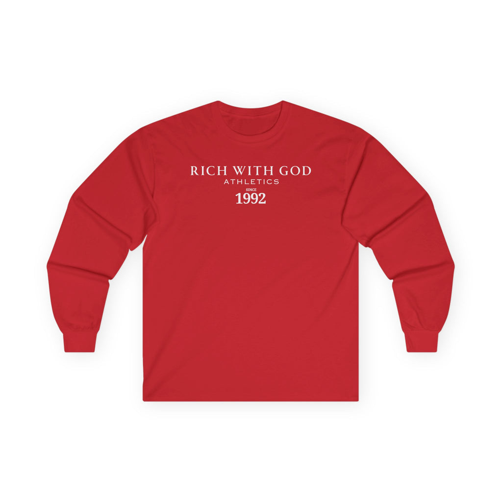 Rich With God Athletics Long Sleeve Tee