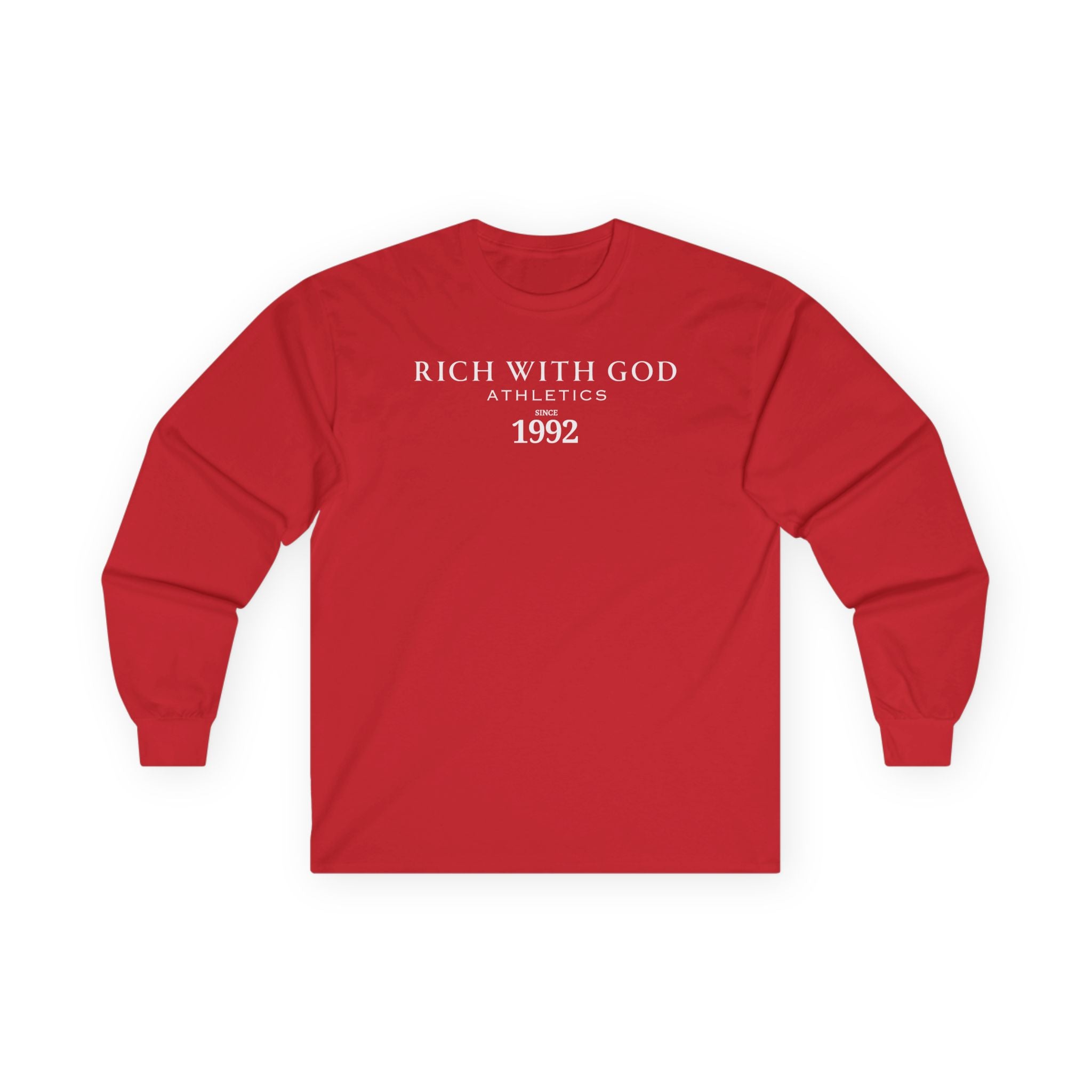 Rich With God Athletics Long Sleeve Tee
