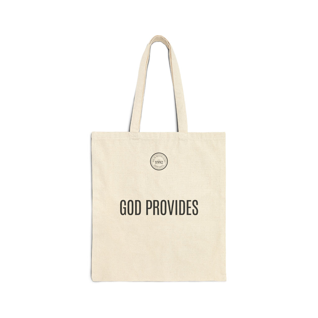 RWG - Rich With God Beige Cotton Canvas Tote Bag