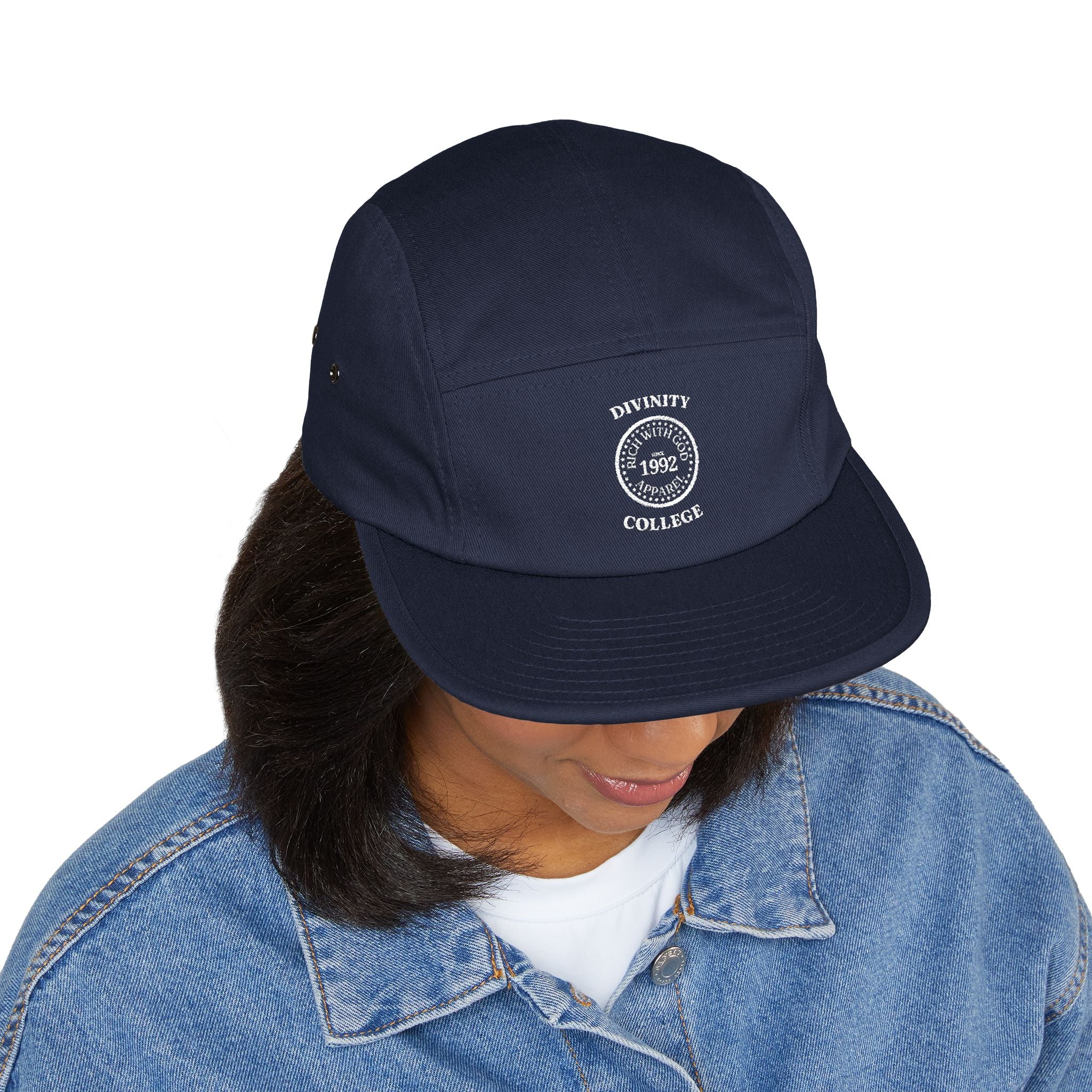 Divinity College 5 Panel Cap (Embroidery)