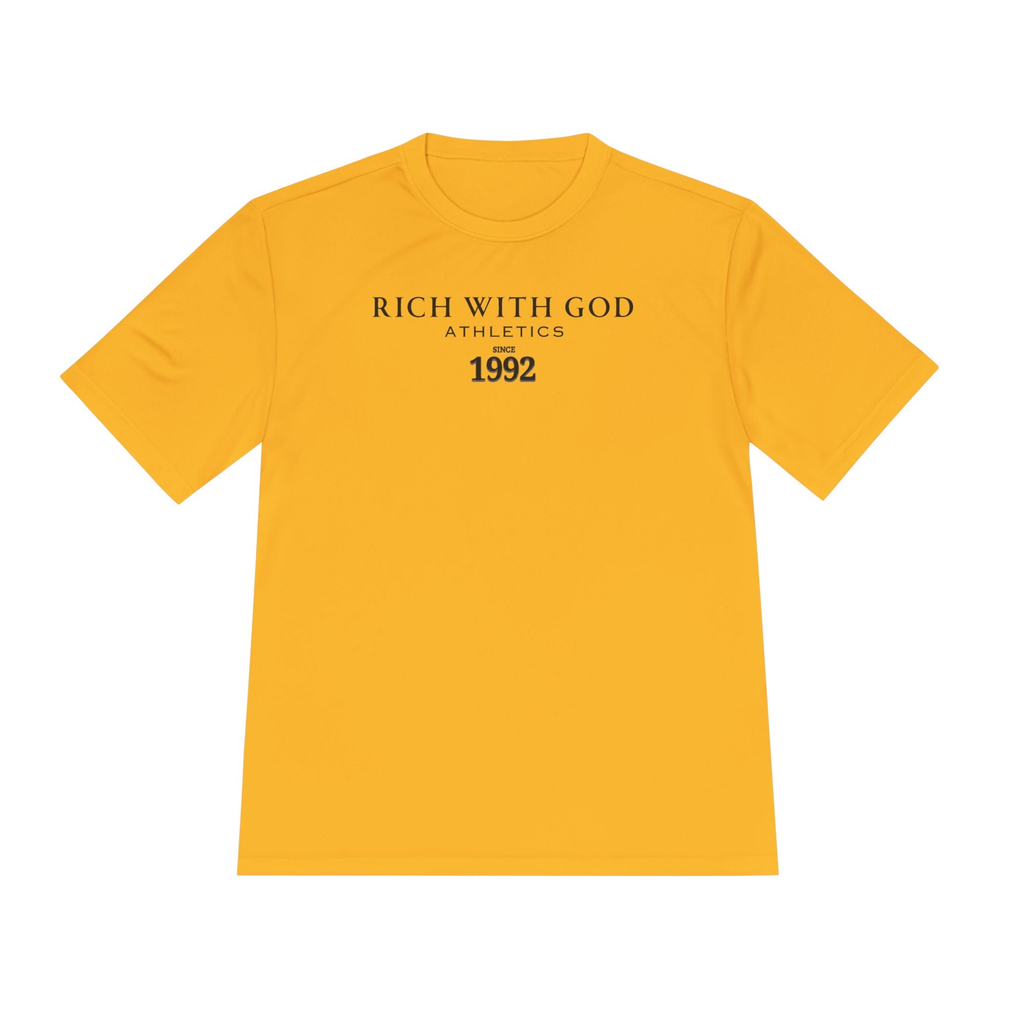 Rich With God Athletics Unisex Moisture Wicking Tee