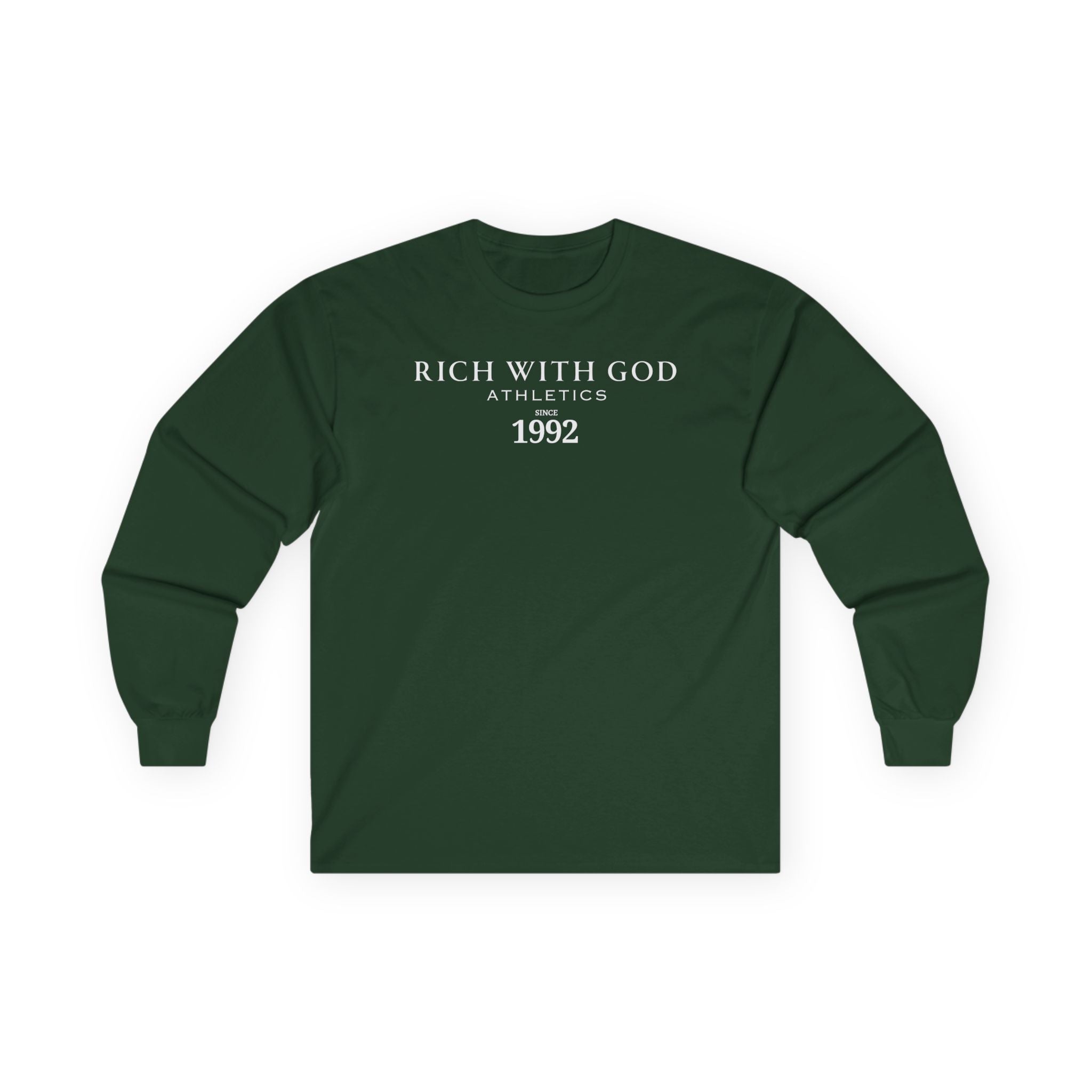 Rich With God Athletics Long Sleeve Tee
