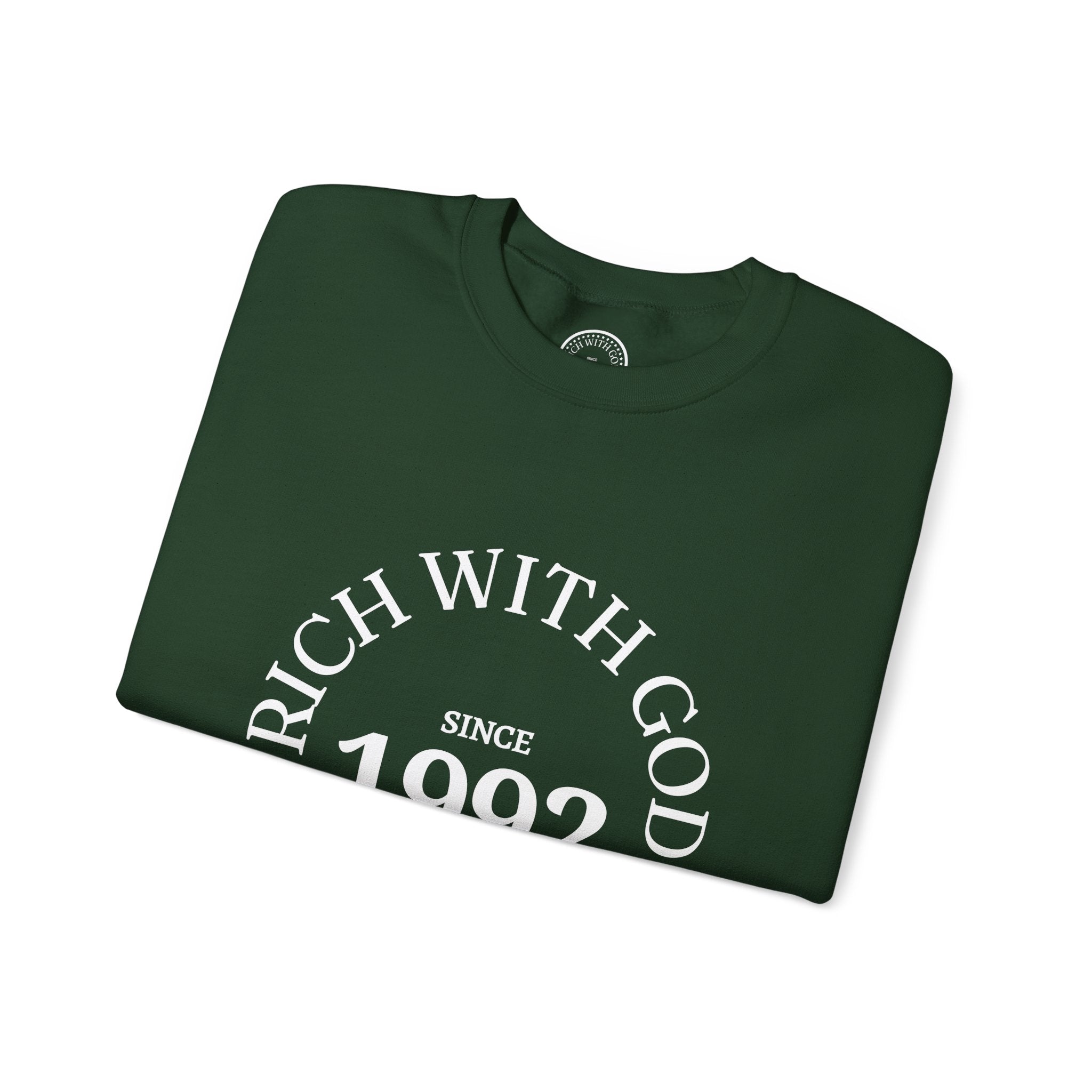 Rich With God Original Crewneck — God Provides Edition