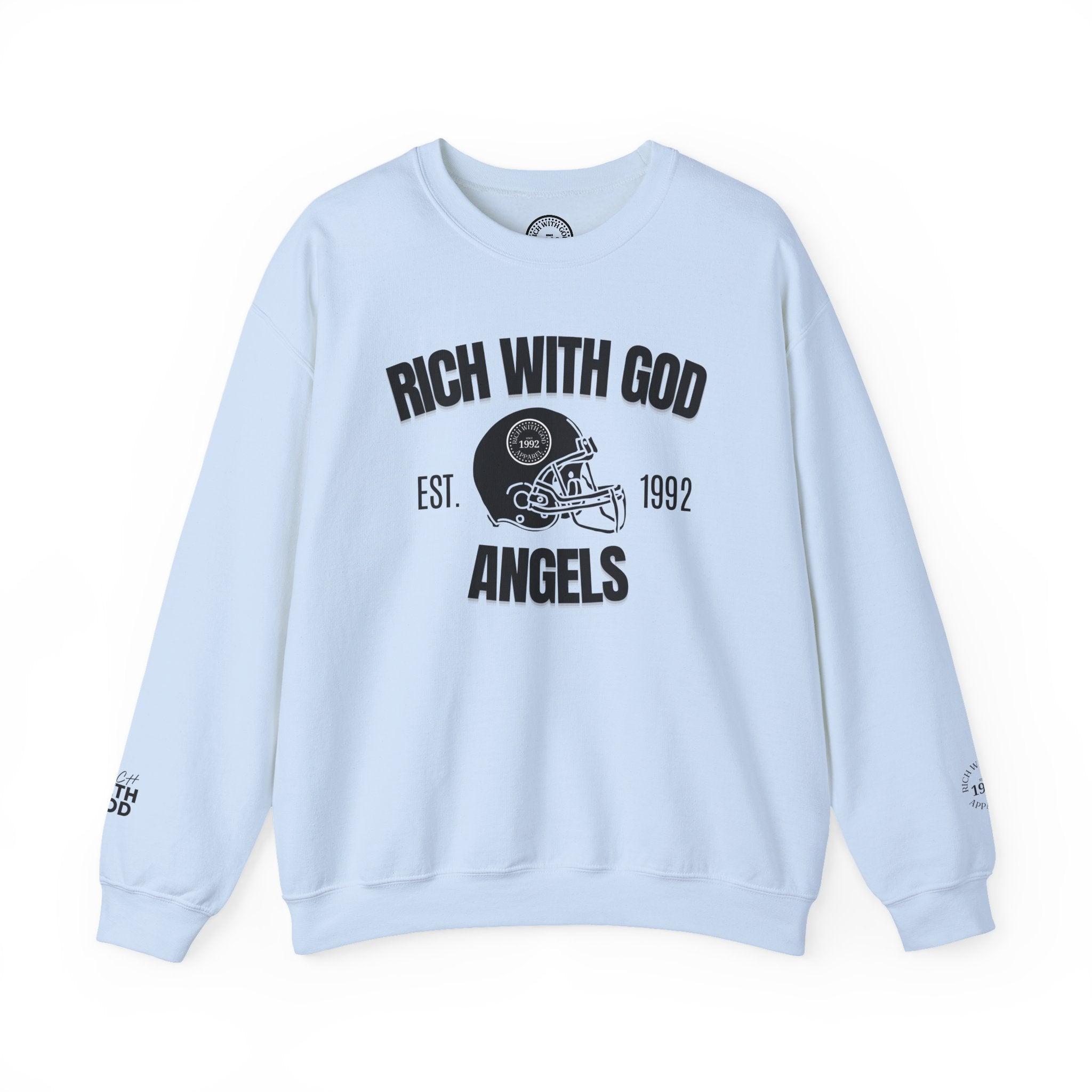 Rich With God Angels Crewneck Sweatshirt