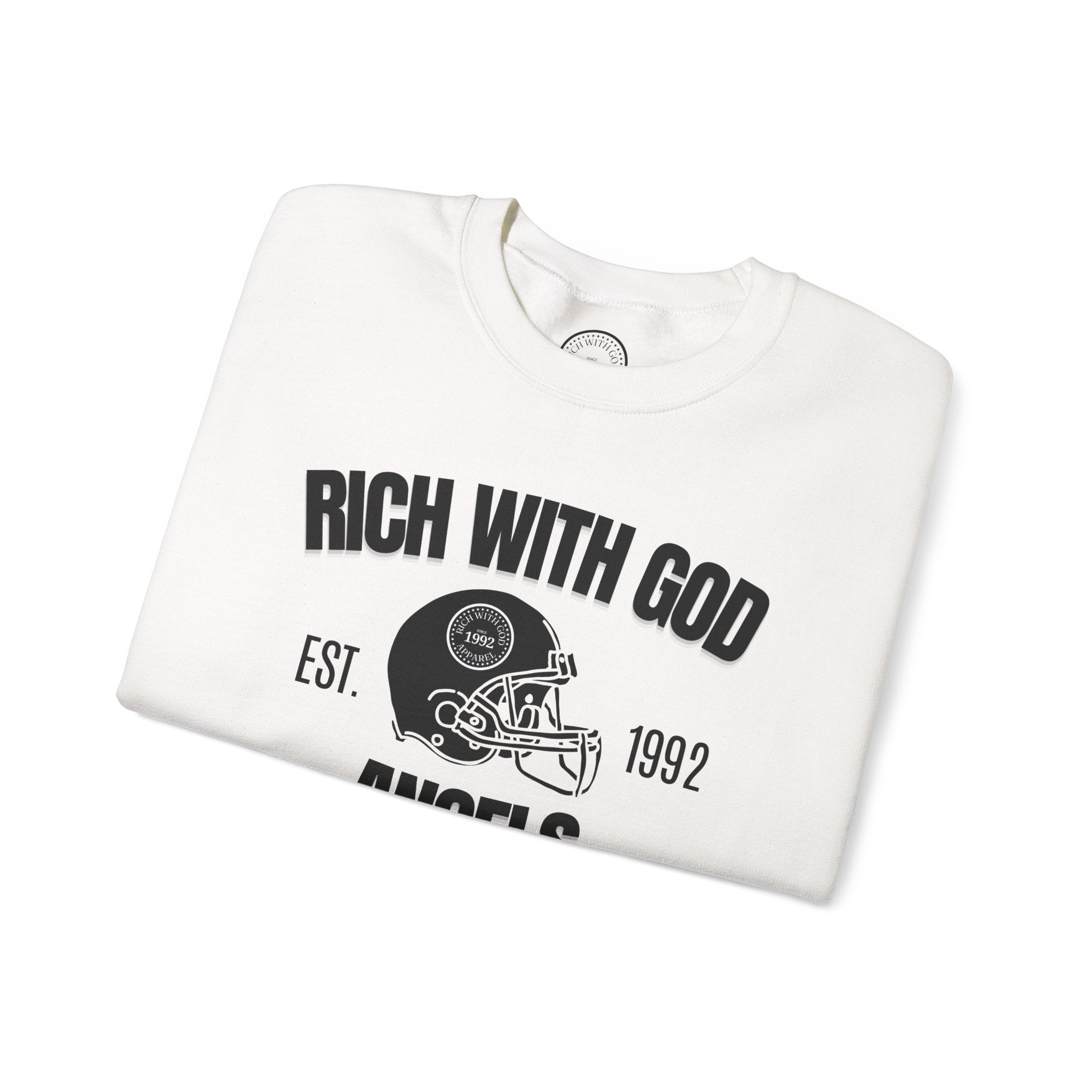 Rich With God Angels Crewneck Sweatshirt