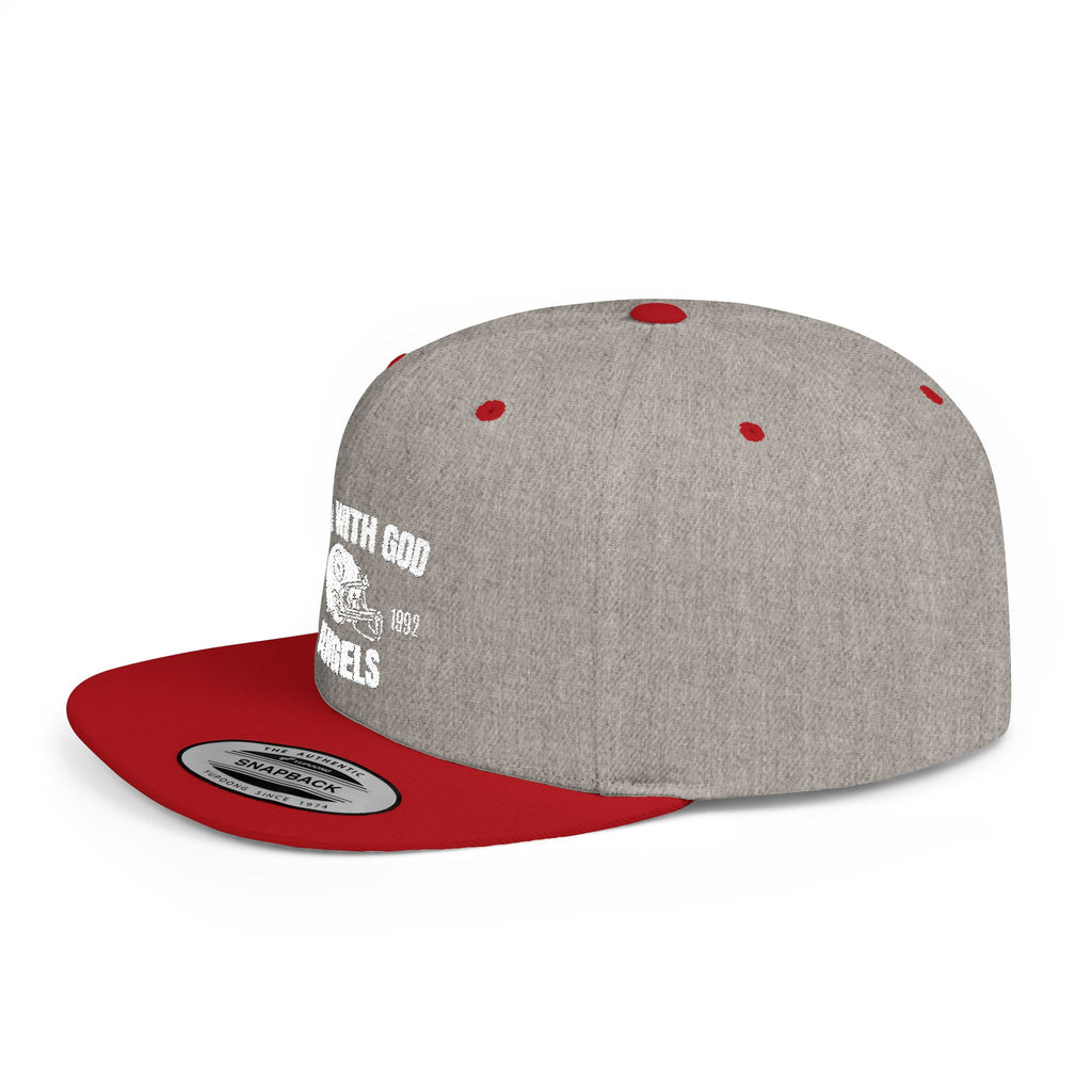 Rich With God Angels Flat Bill Snapback
