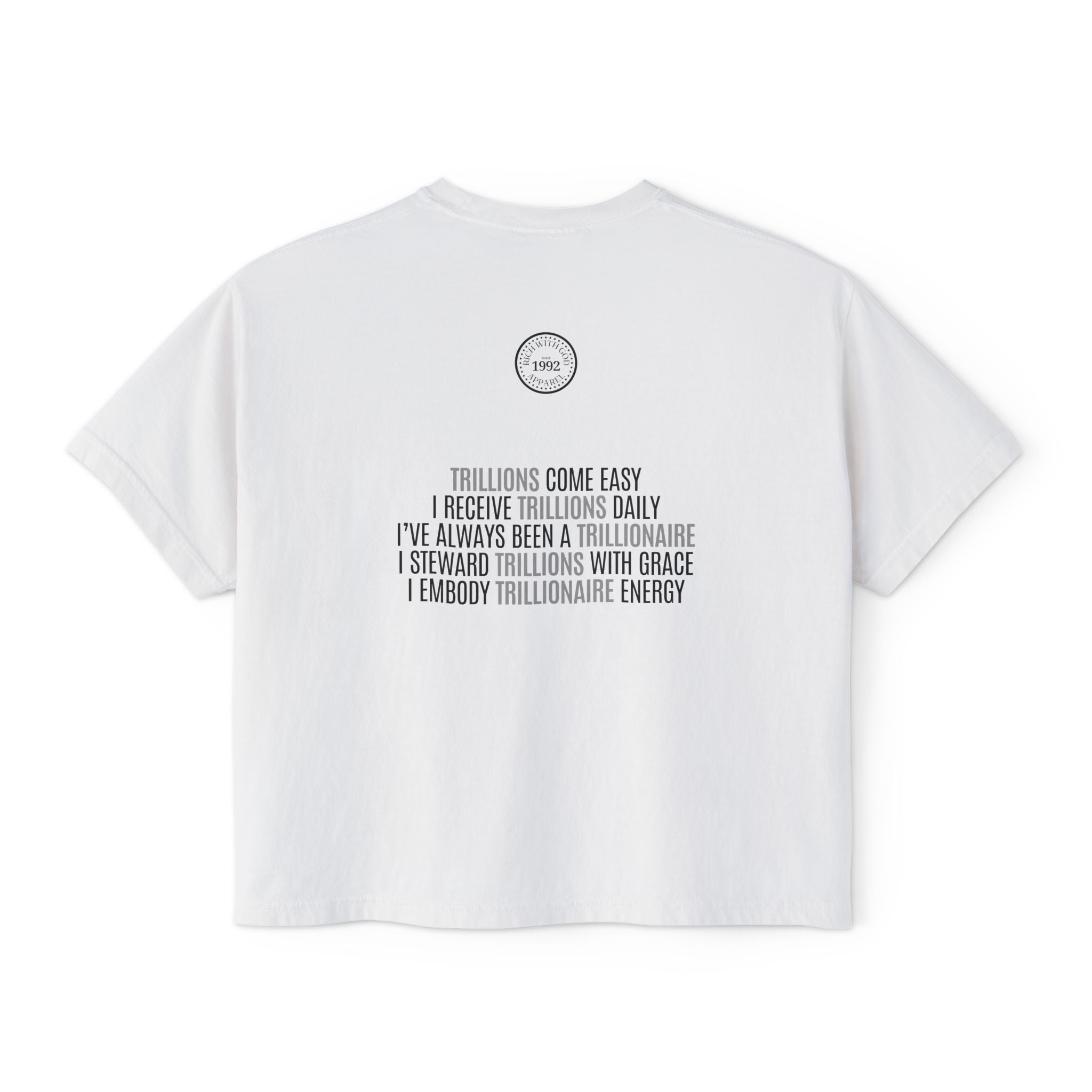 God Made Trillionaire Women's Boxy Tee