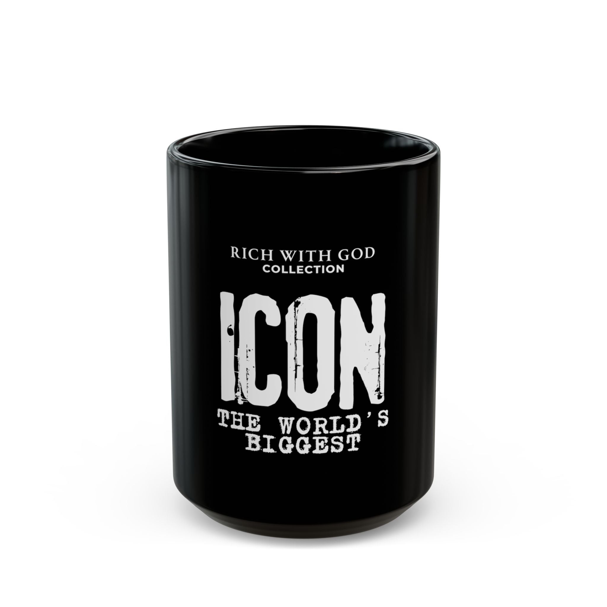 Icon - The World's Biggest Black Mug (11oz, 15oz)