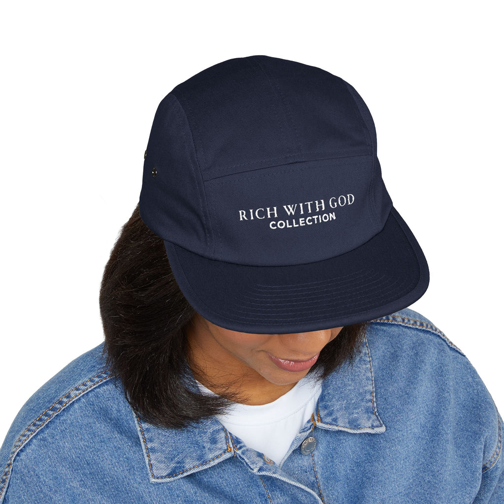 Rich With God Collection 5 Panel Cap (Embroidery)