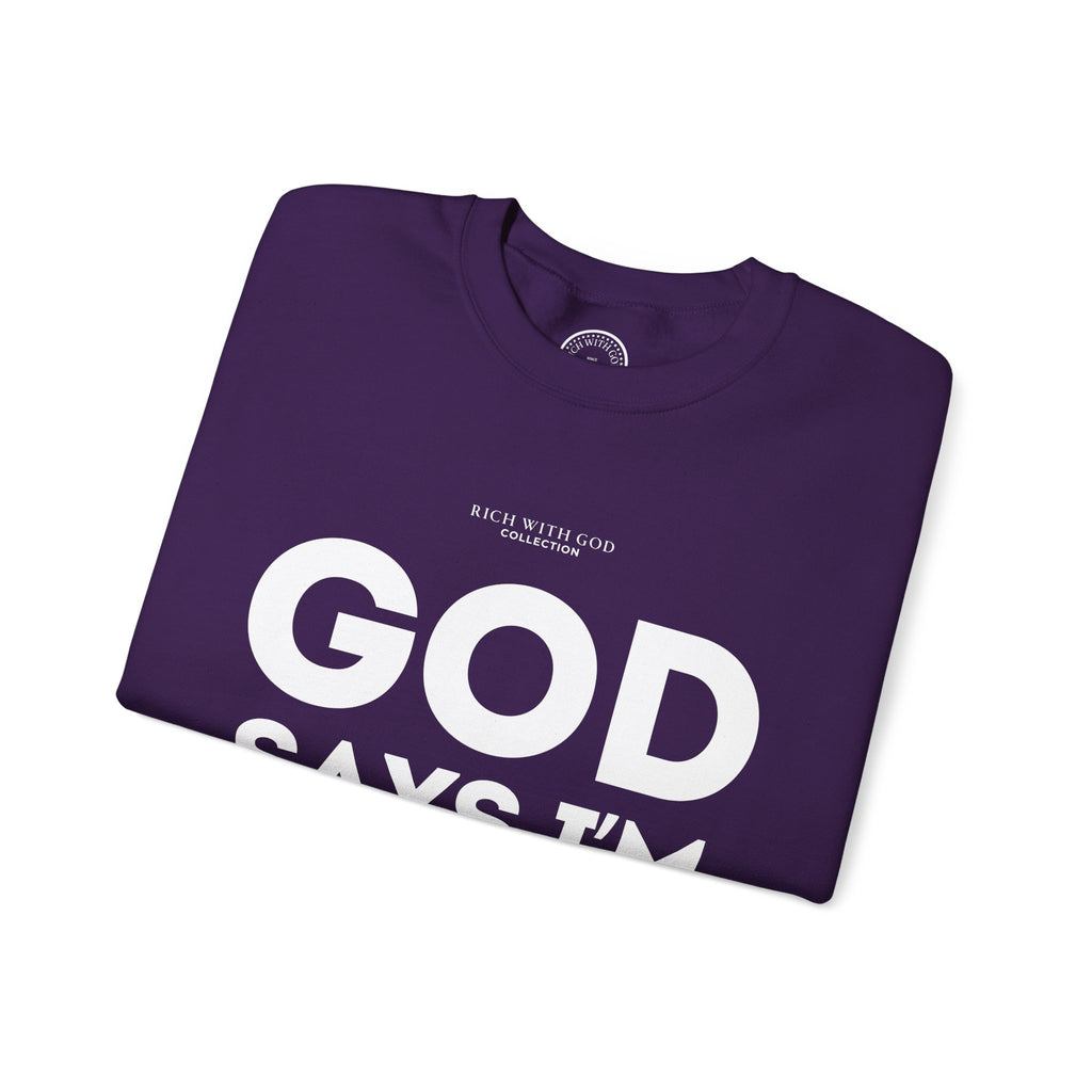 God Says I’m Chosen Crewneck Sweatshirt