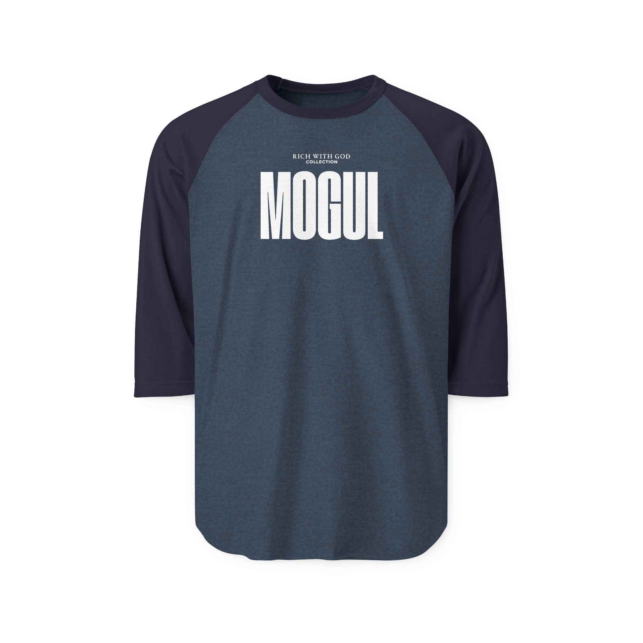Mogul Unisex Three-Quarter Sleeve Raglan Shirt