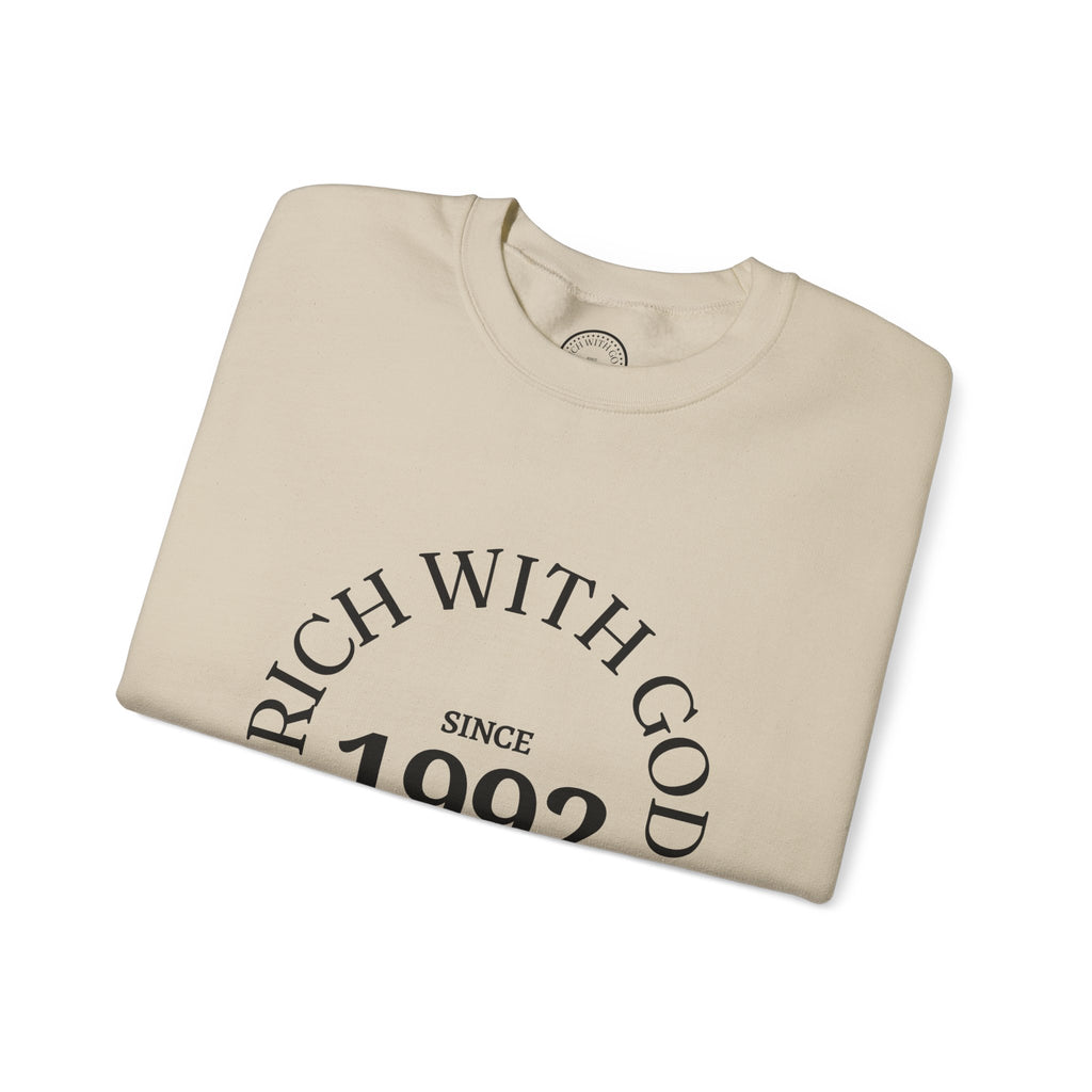 Rich With God Original Crewneck — God Provides Edition